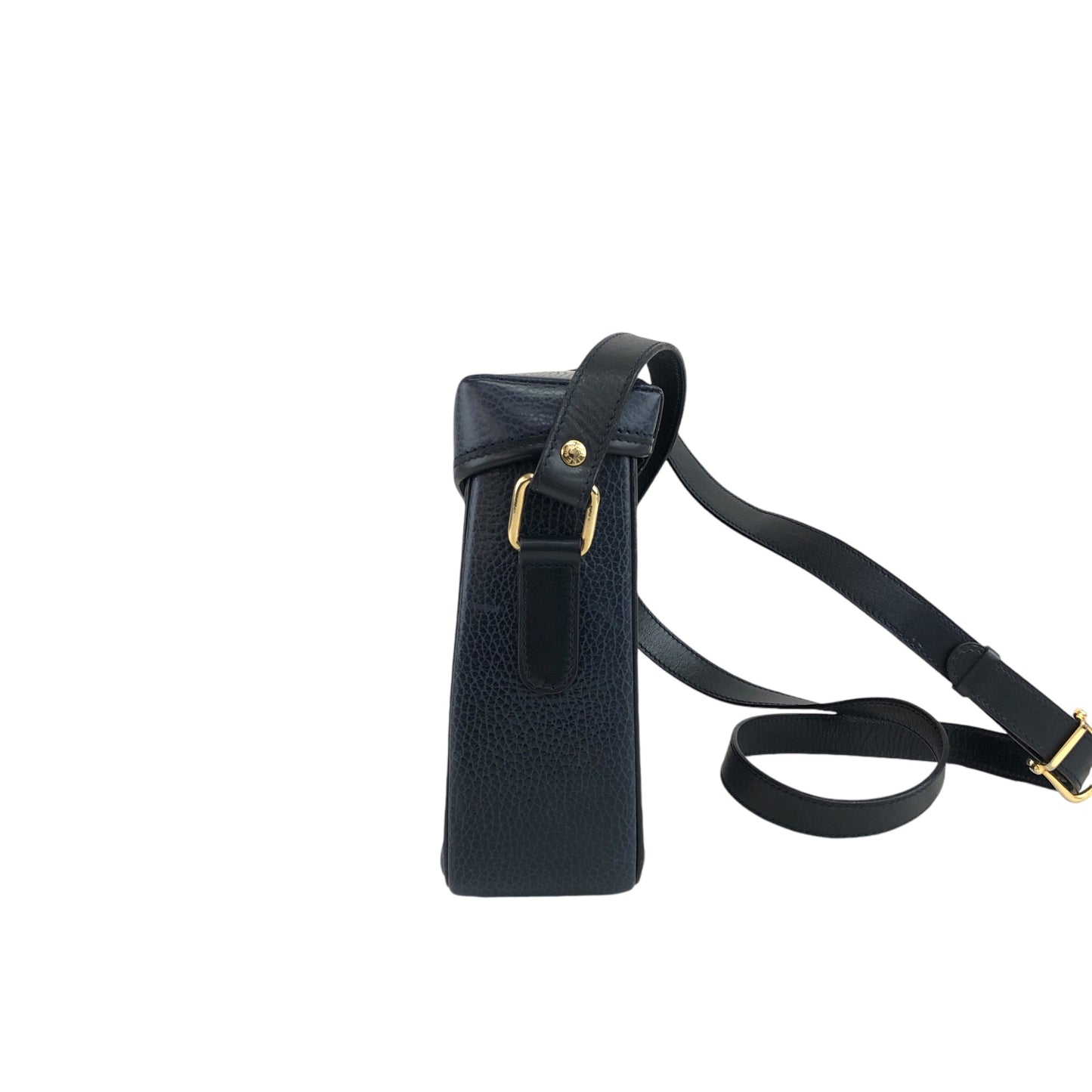 CELINE Horse Carriage Shoulder bag Navy Vintage ahfkd8