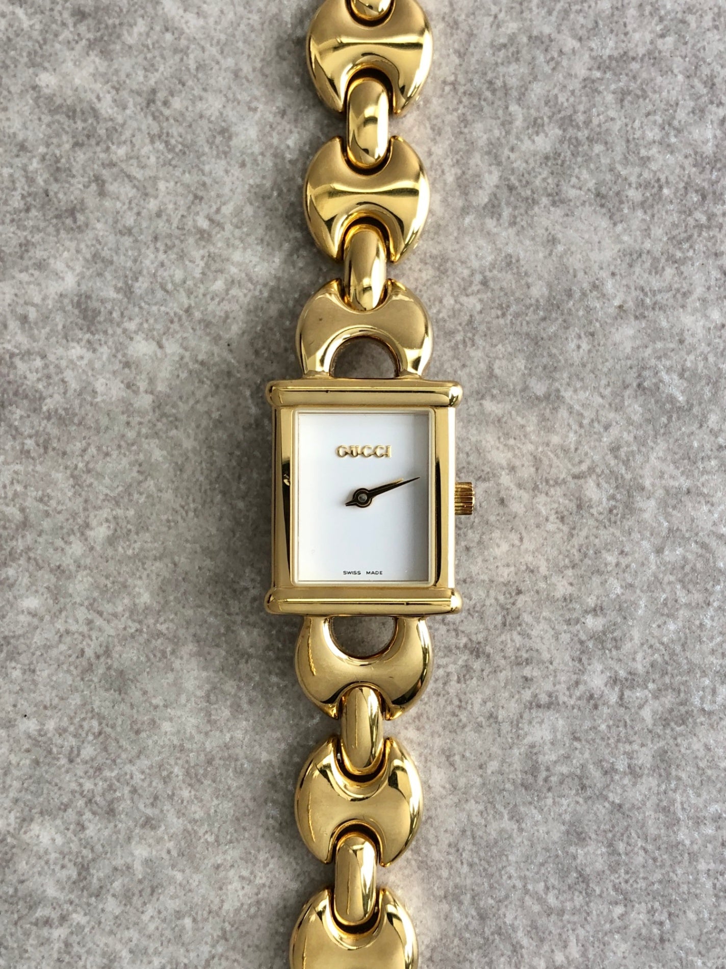 GUCCI Quartz Watch Gold 1800L Vintage wu52cy