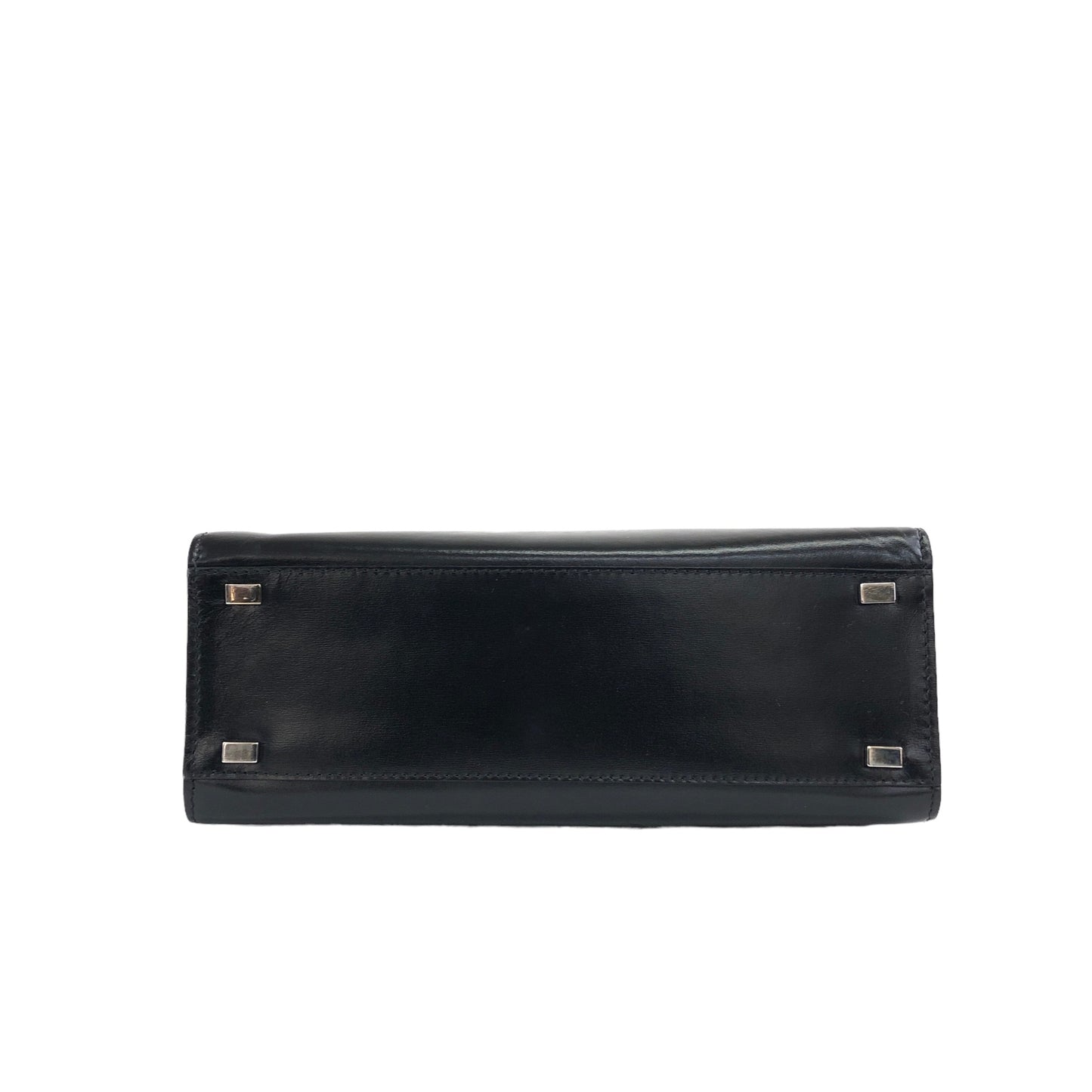 CELINE Circle Logo Handbag Black Vintage dgpp8w