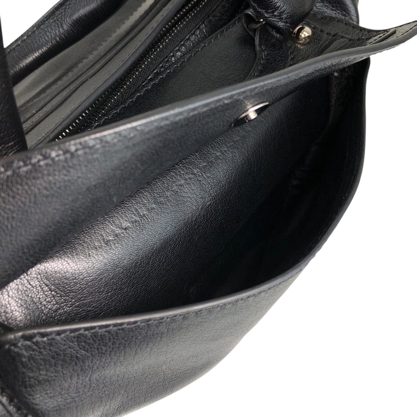 CELINE Horse Carriage Handbag Black Vintage ecwu4y