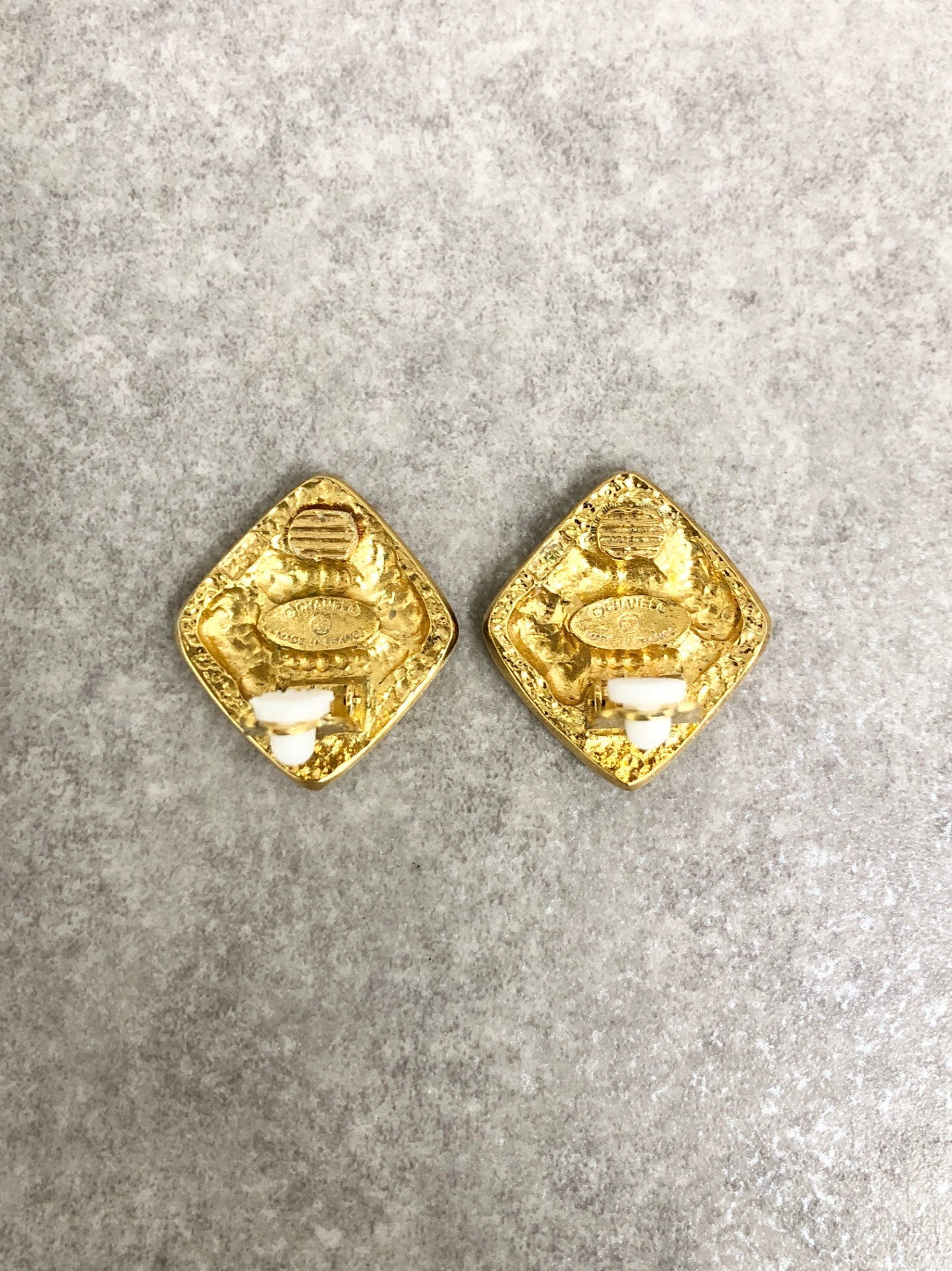CHANEL Coco Mark Earrings Gold Vintage vc6mkw
