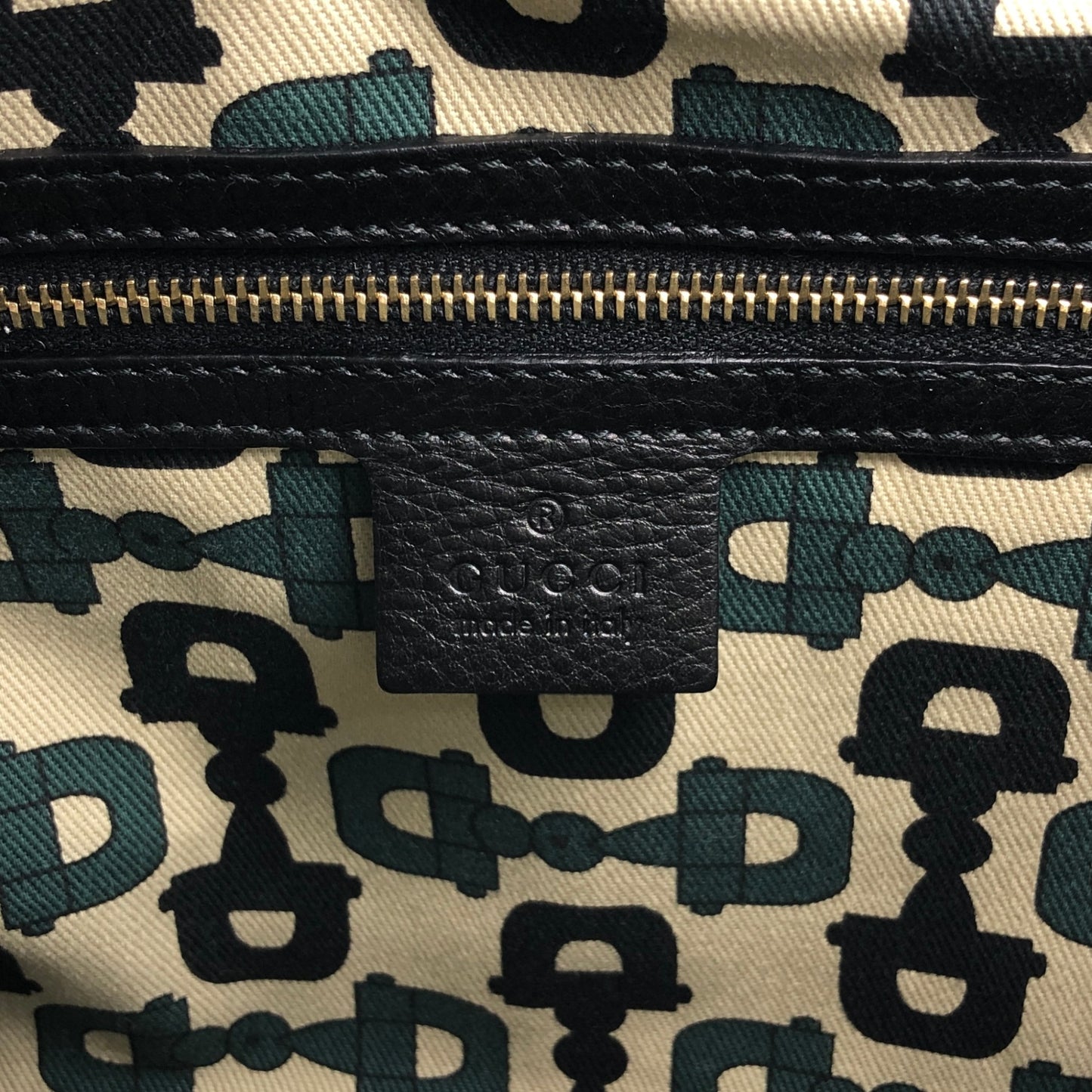 GUCCI Logo Shoulder bag Hobobag Black Vintage 7u7kf6