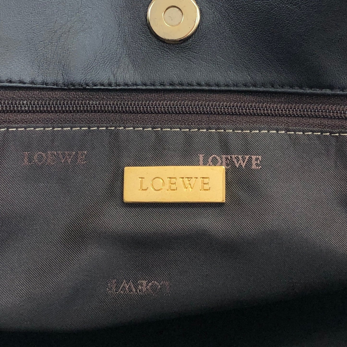 LOEWE Anagram Totebag Black Vintage ycheug