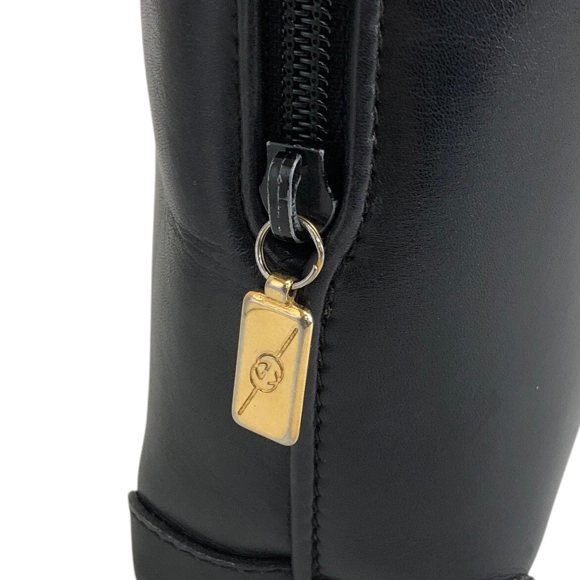 GUCCI GG Logo Shoulder bag Black Vintage jga7iz