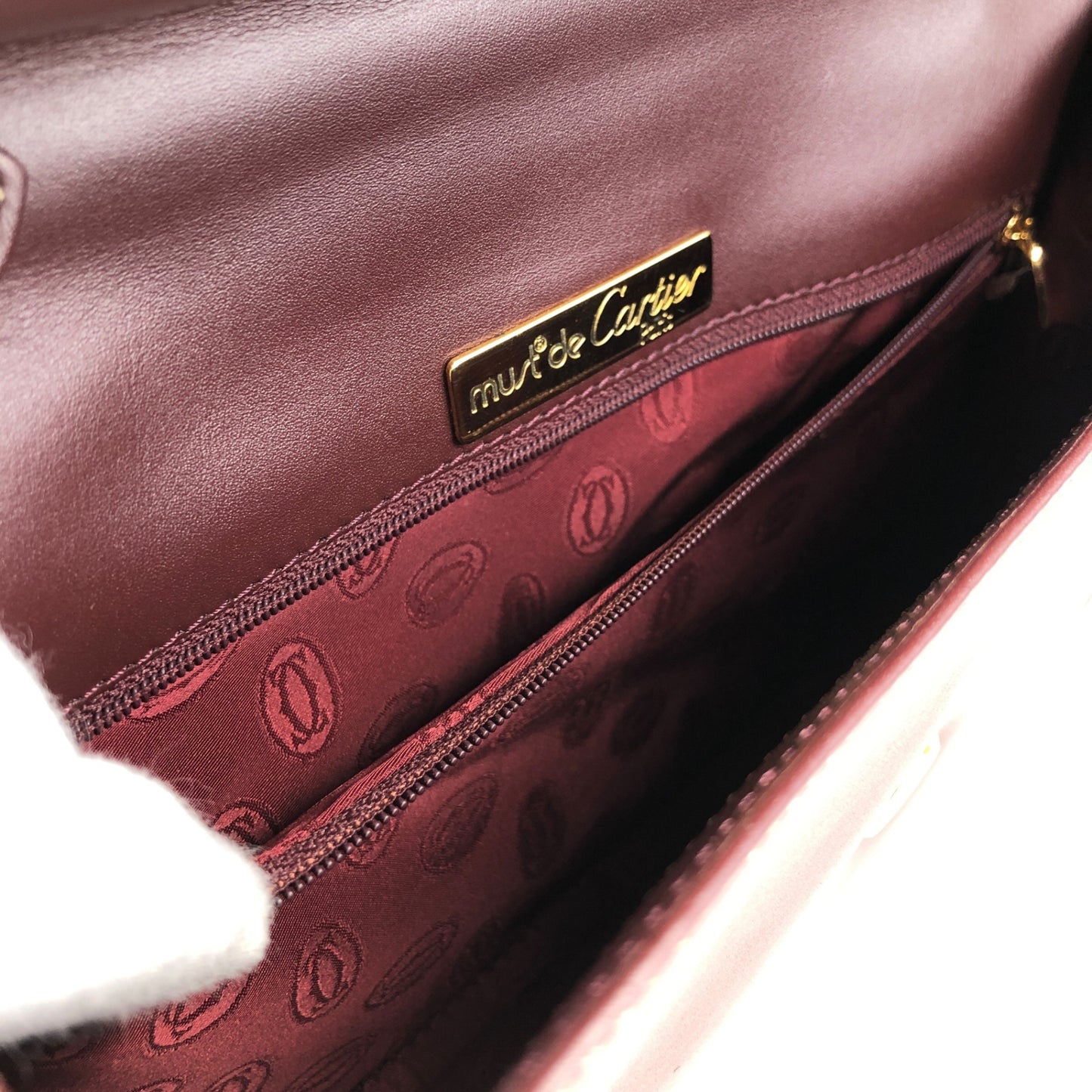 Cartier Shoulder bag Bordeaux Vintage jasskc