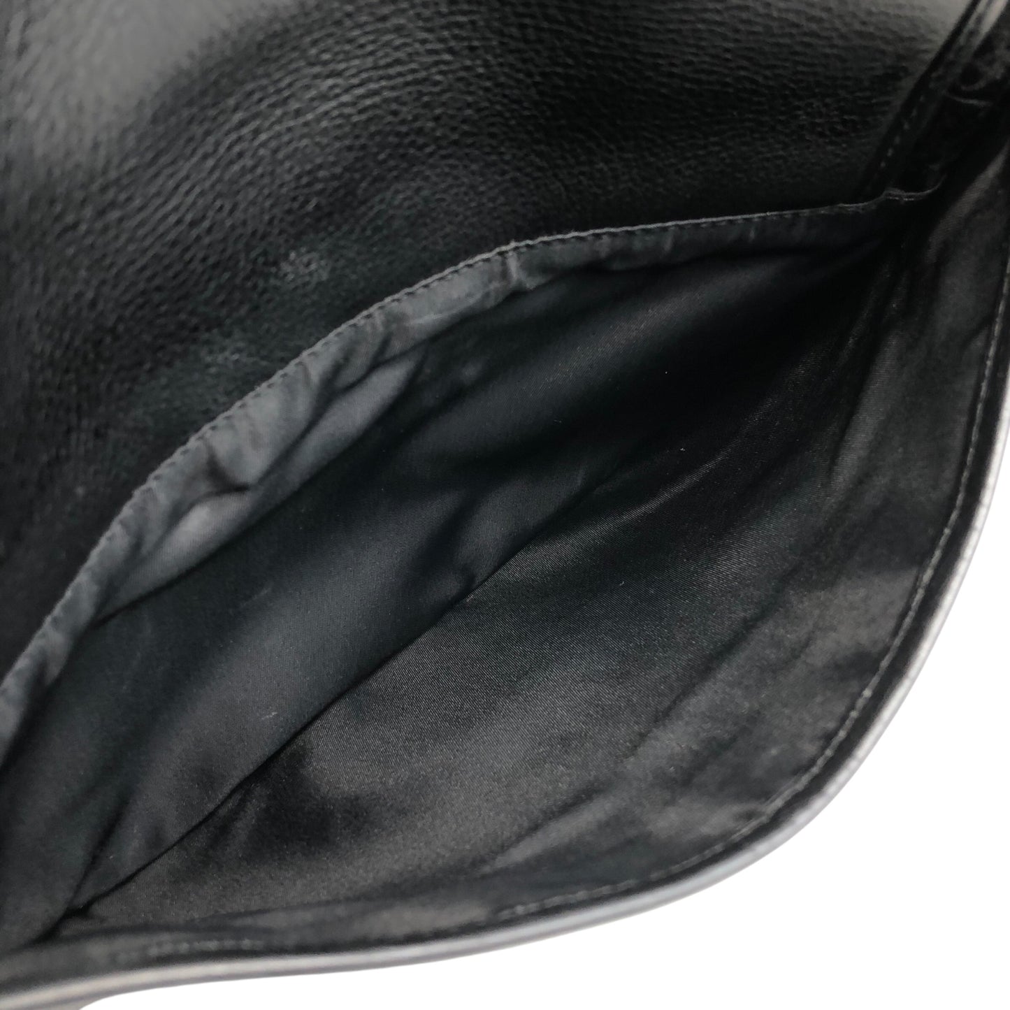 Christian Dior Logo Street Chic Round Shoulder bag Black Vintage 2uh3b5