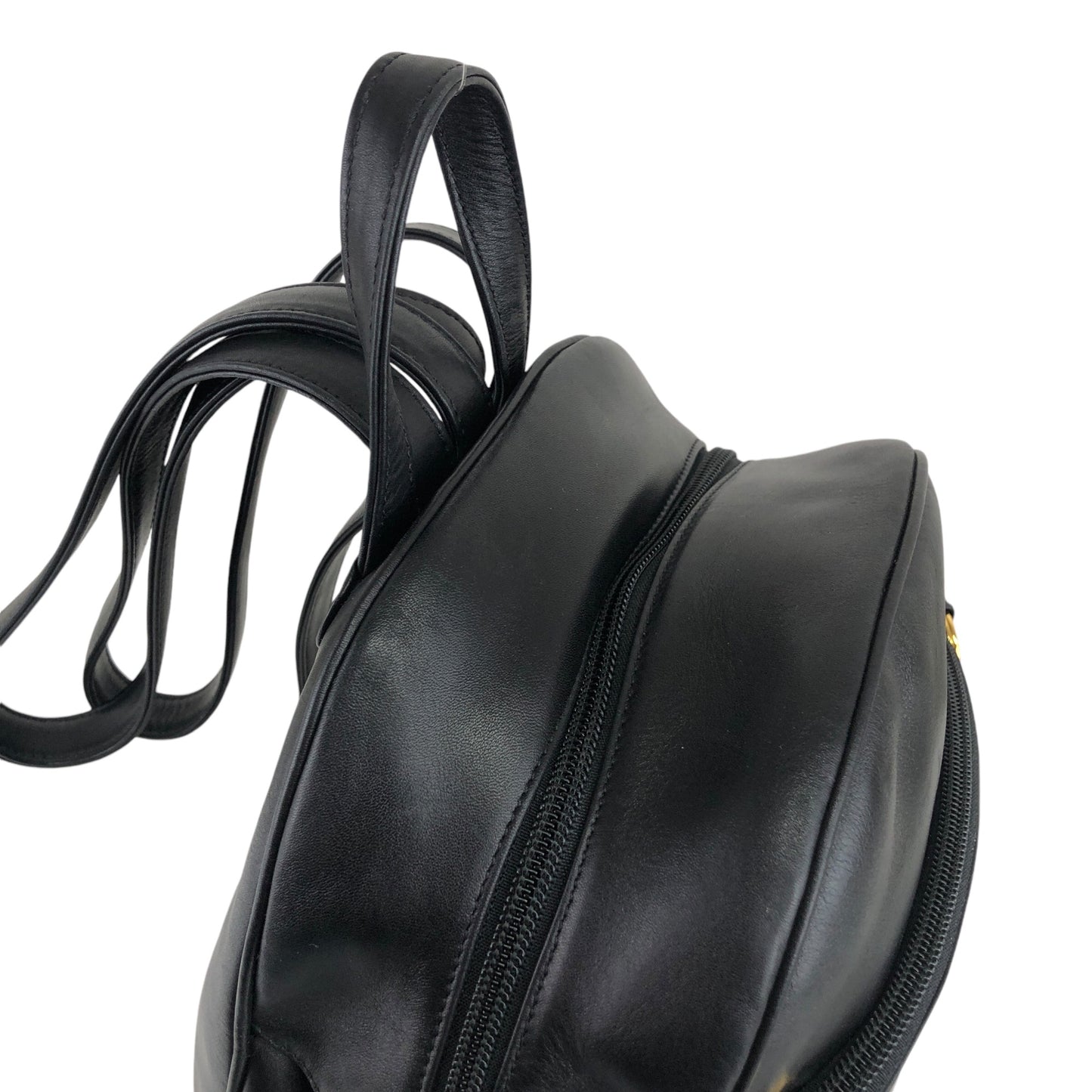 Christian Dior Logo Charm Backpack Black Vintage bbazr2