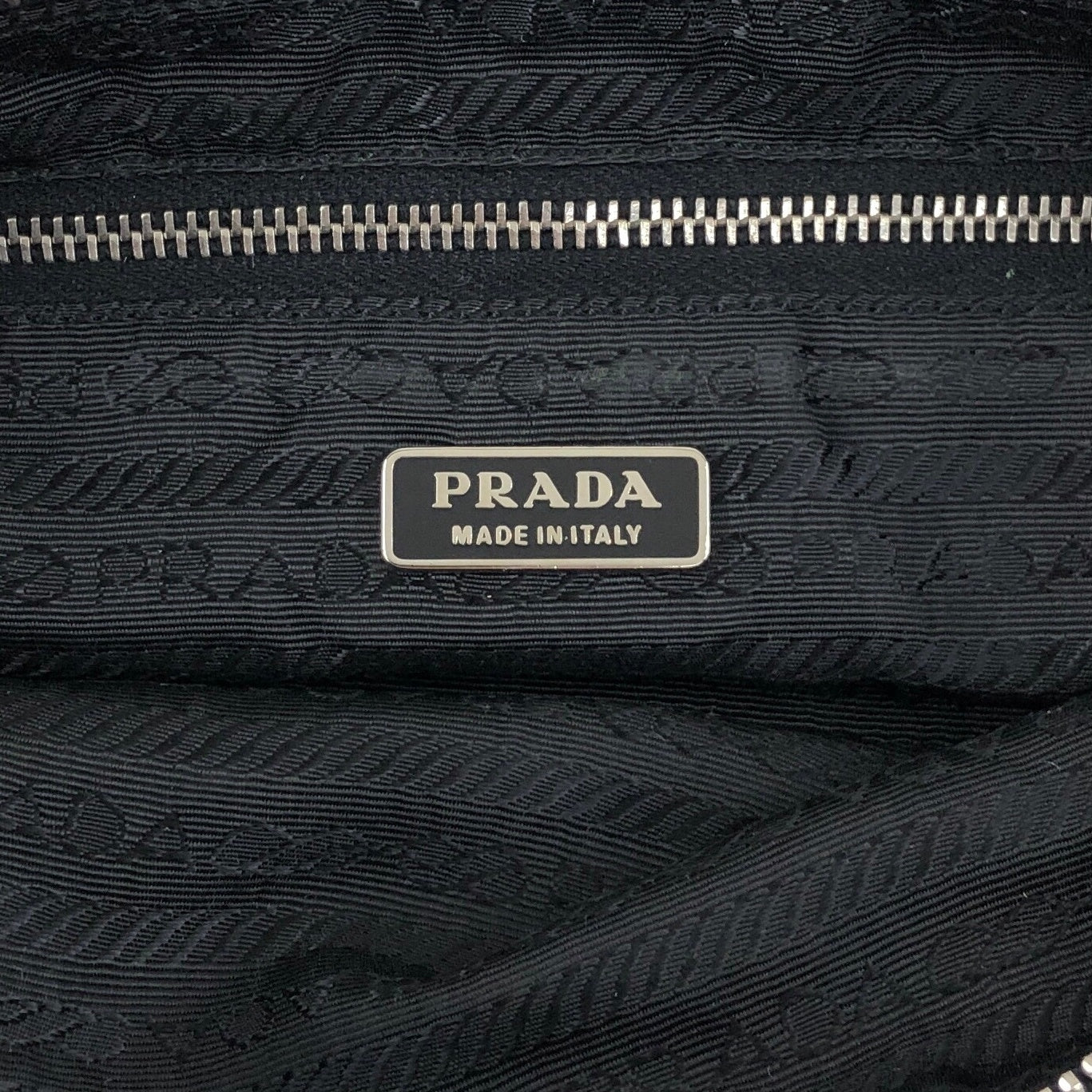 PRADA Tessuto Triangle Logo Small Handbag Black Vintage 2efib2
