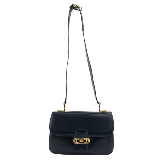 CELINE Horse Bit Shoulder bag Dark Navy Vintage k2egpz