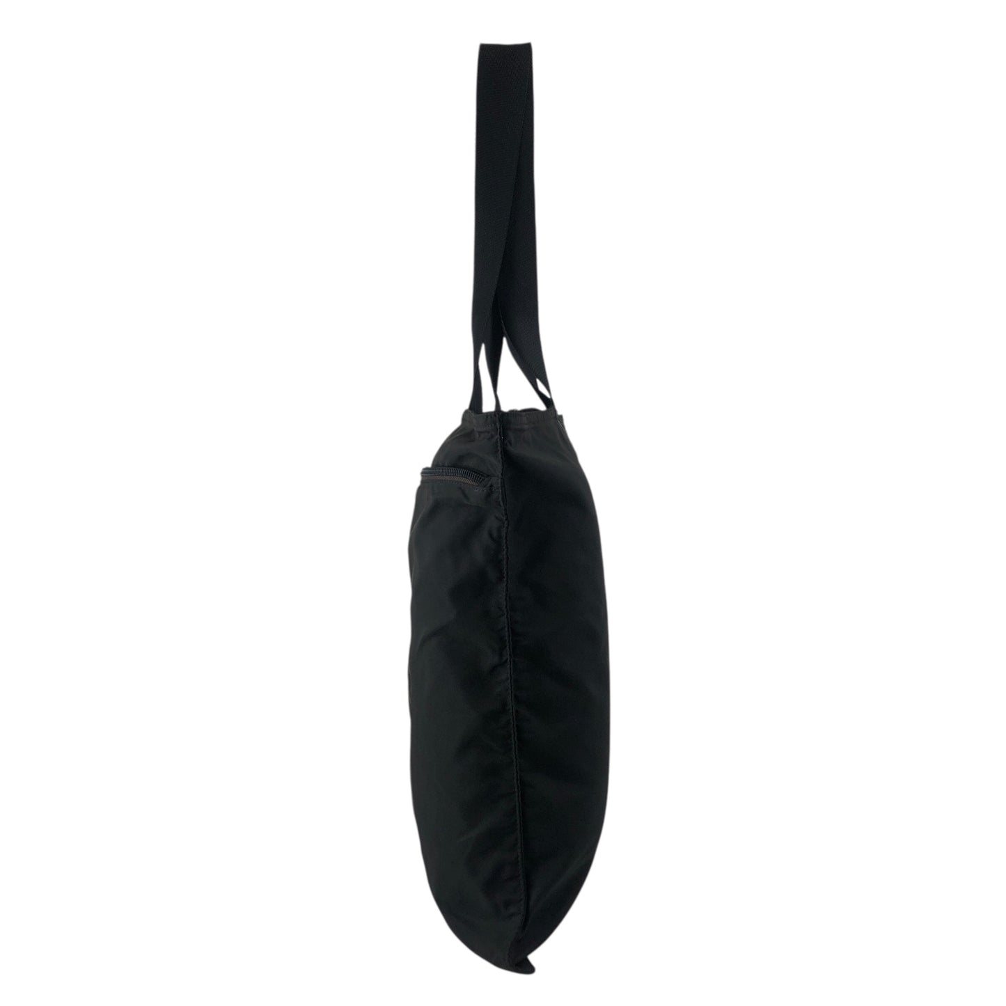 PRADA Tessuto Triangle Logo Shoulder bag Totebag Black Vintage sxxj7i