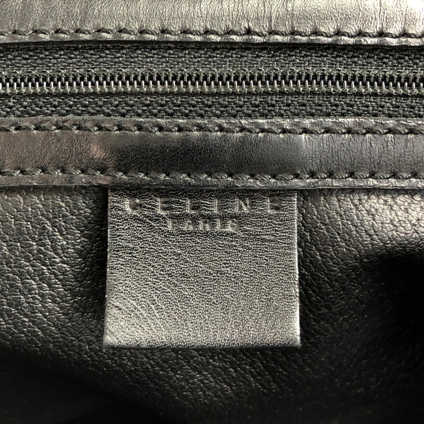 CELINE Macadam Blason Shoulder bag Totebag Black Vintage kxsx5u