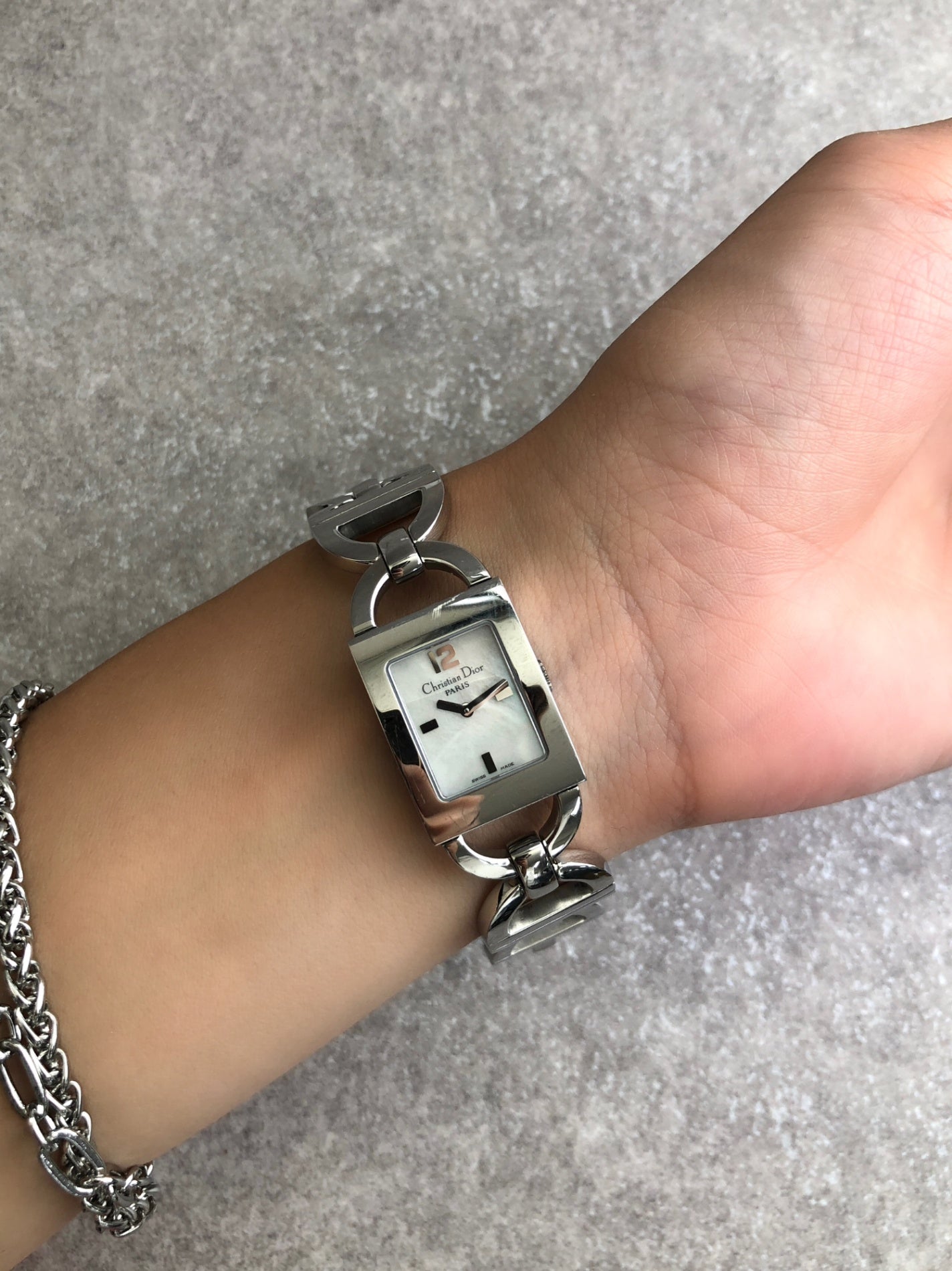 Christian Dior Quartz Watch Silver Vintage D79-109 hjjr3z
