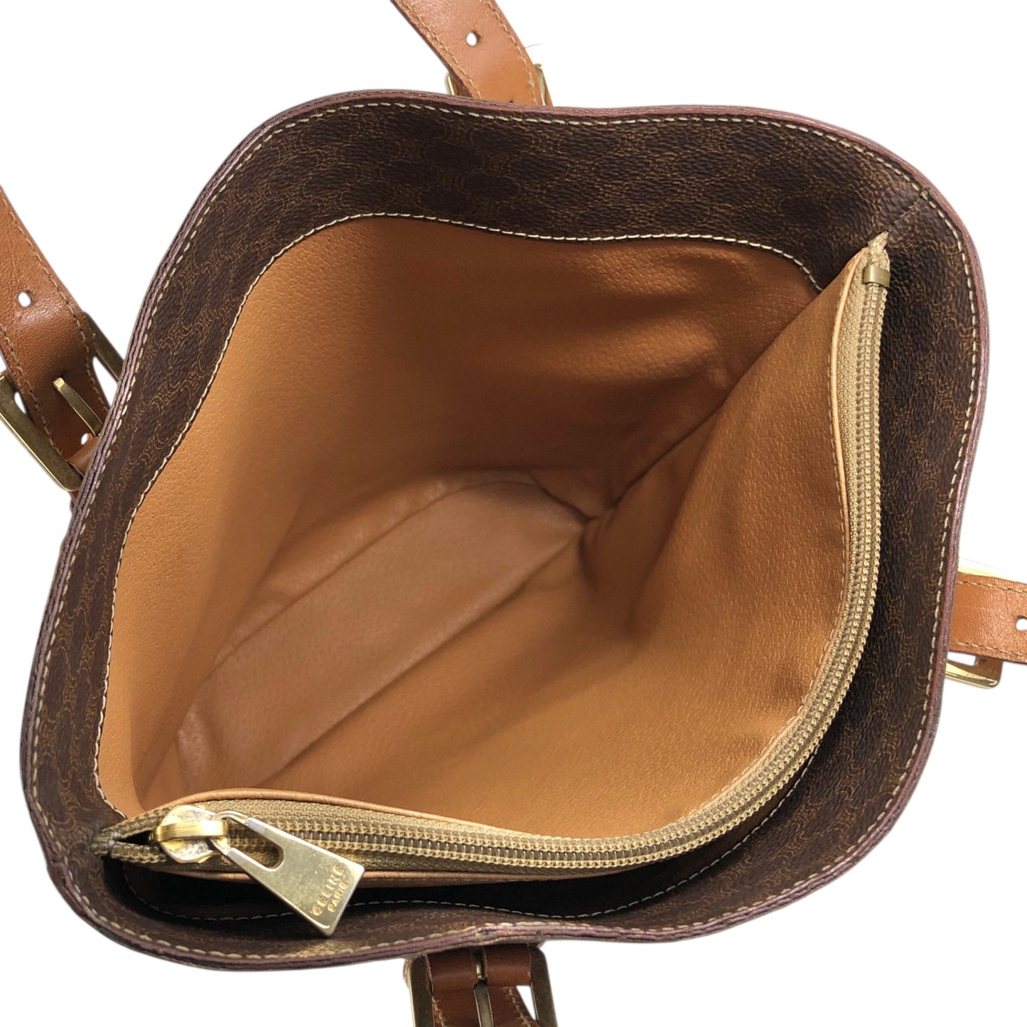 CELINE Macadam Blason Totebag Brown Vintage inkg8a