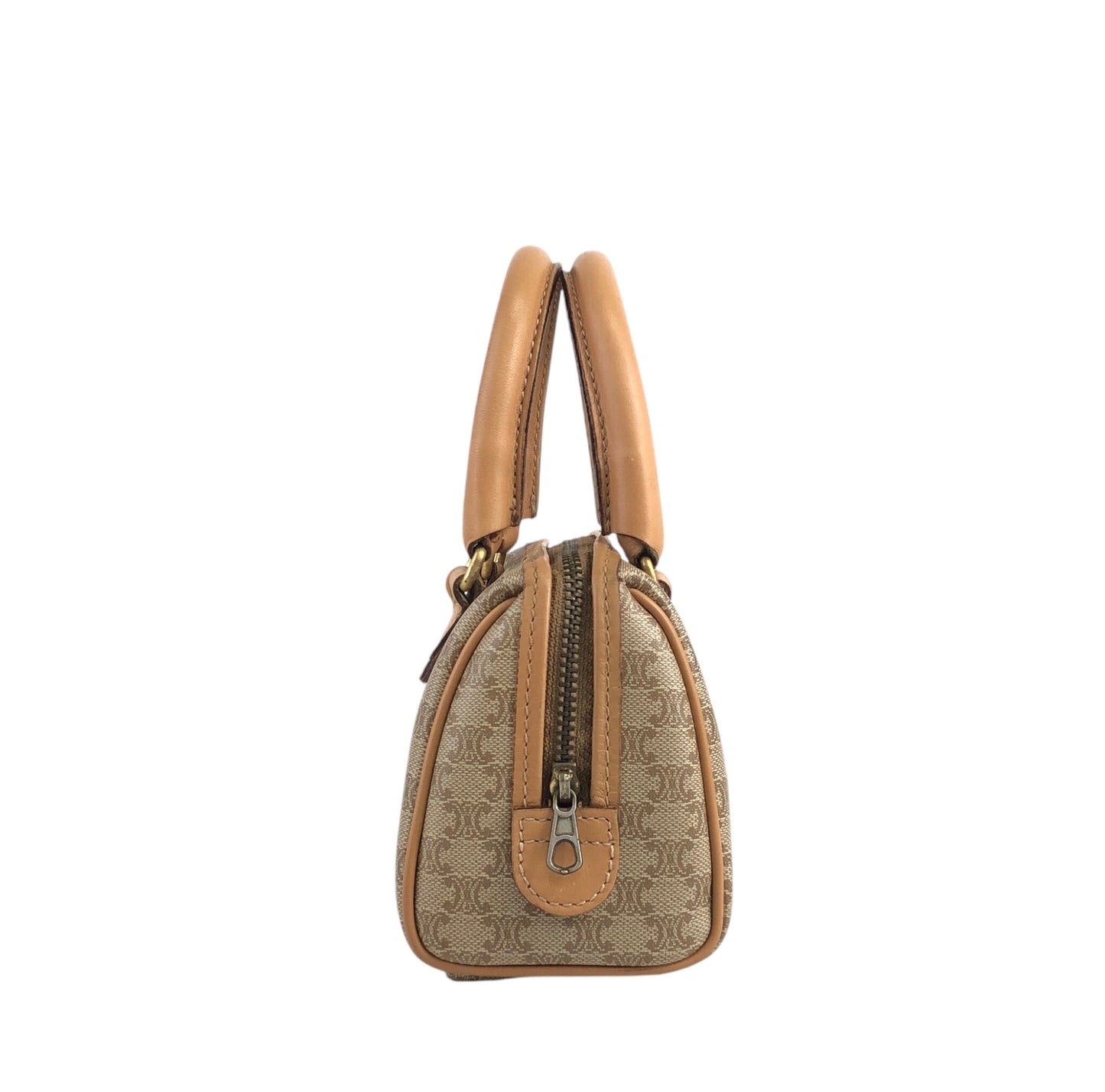 CELINE Macadam 兩用小號手提包單肩包米色復古 ecy7xt
