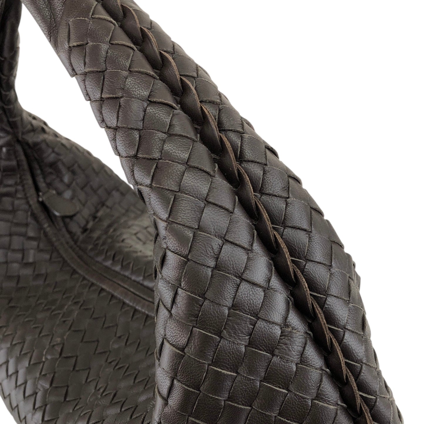 Bottega Veneta Intrecciato 單肩包 Hobobag 棕色 Vintage bmuhus