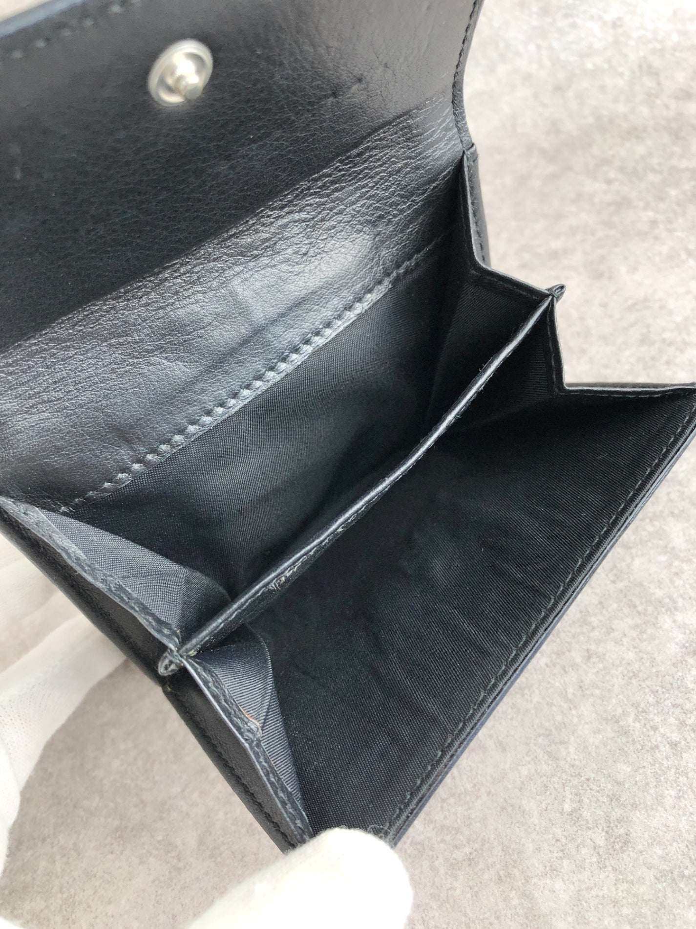 Christian Dior Street Chic Folded Wallet Black Vintage v8cfsw