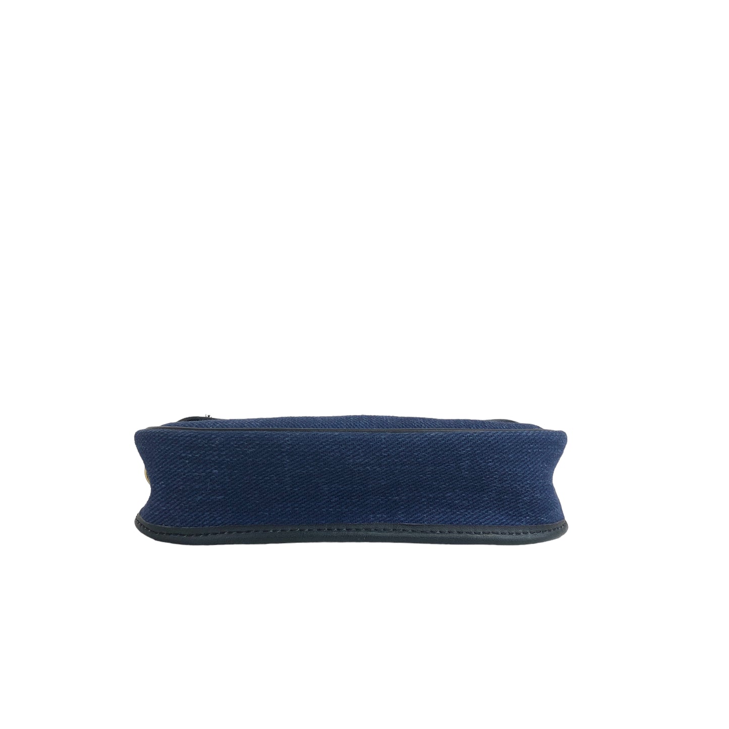 CELINE Blason Denim Small Shoulder bag Indigo Vintage x5cwtz