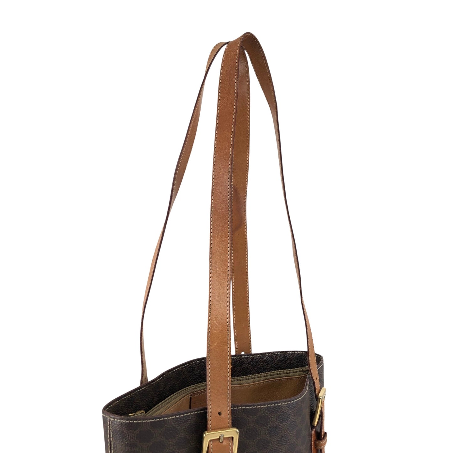 CELINE Macadam Blason Totebag Brown Vintage inkg8a
