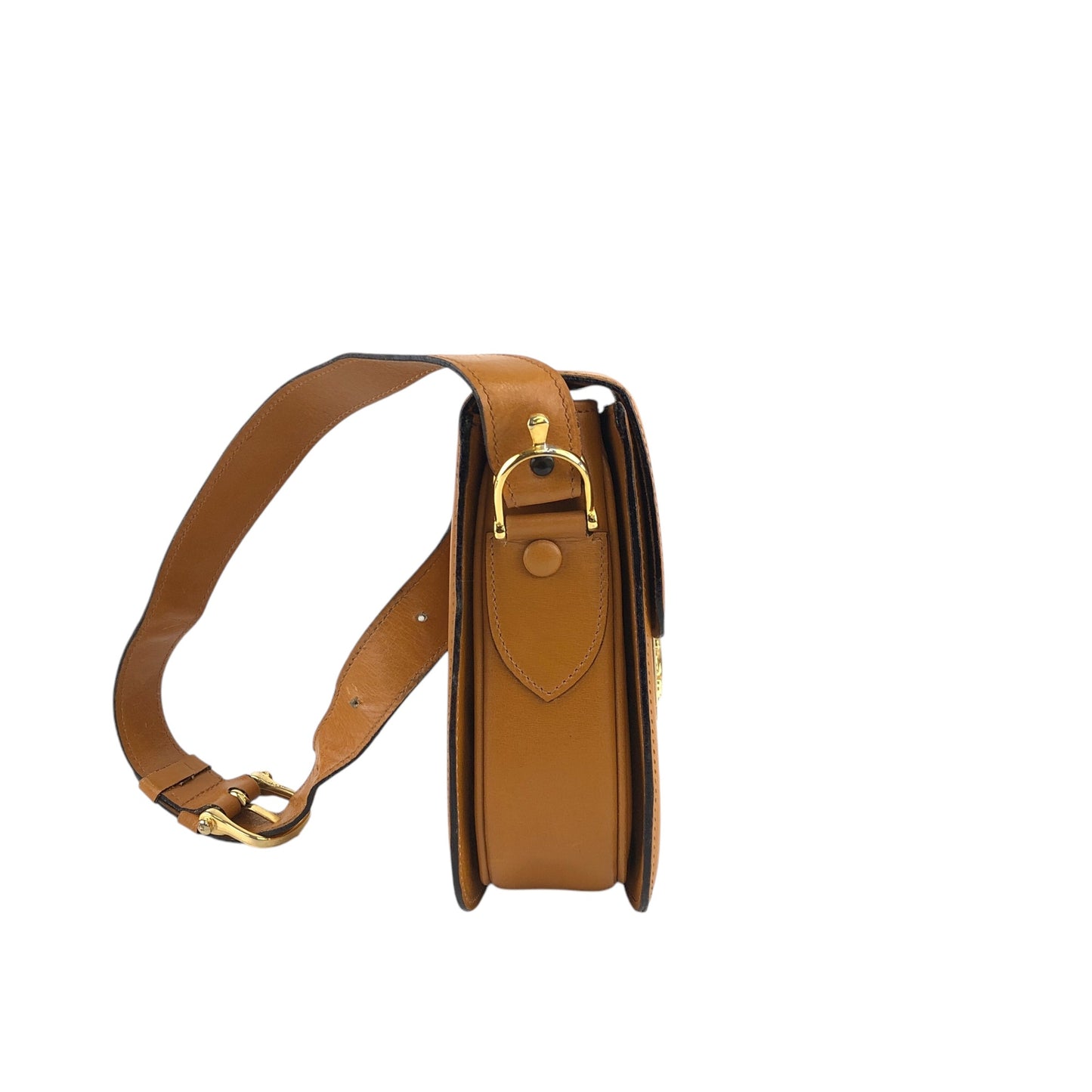 CELINE Horse Carriage Shoulder bag Camel Vintage uv4ggf