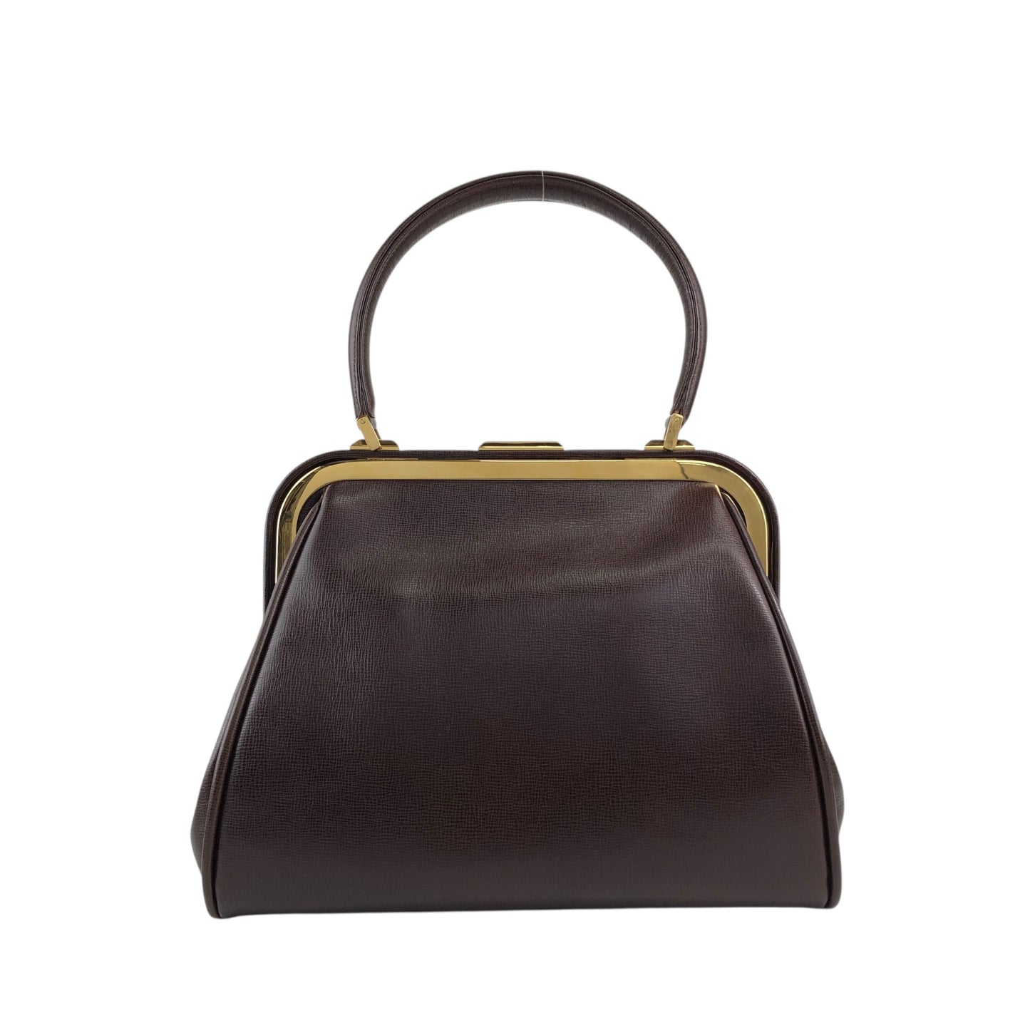 Christian Dior Gancini Metal Clasp Two-way Handbag Shoulder bag Brown Vintage pzns32