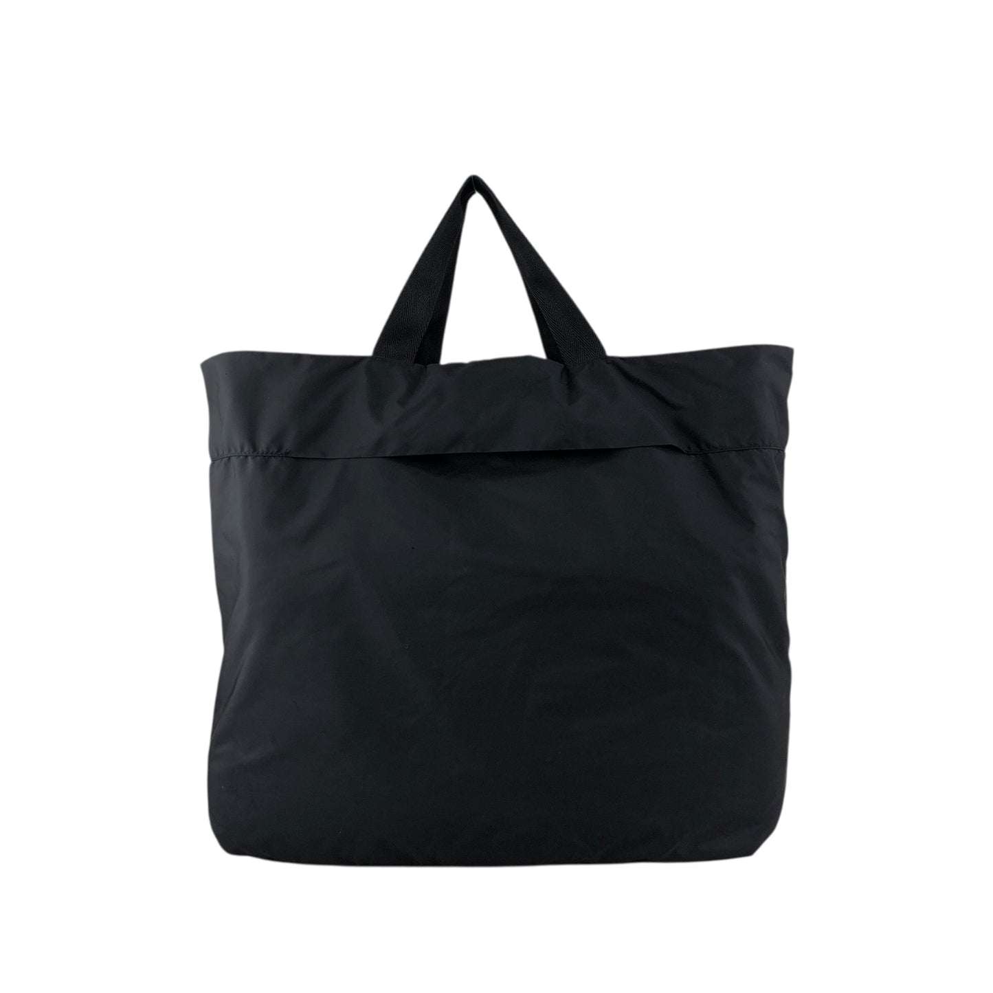PRADA Tessuto Triangle Logo Handbag Black Vintage w5jss8