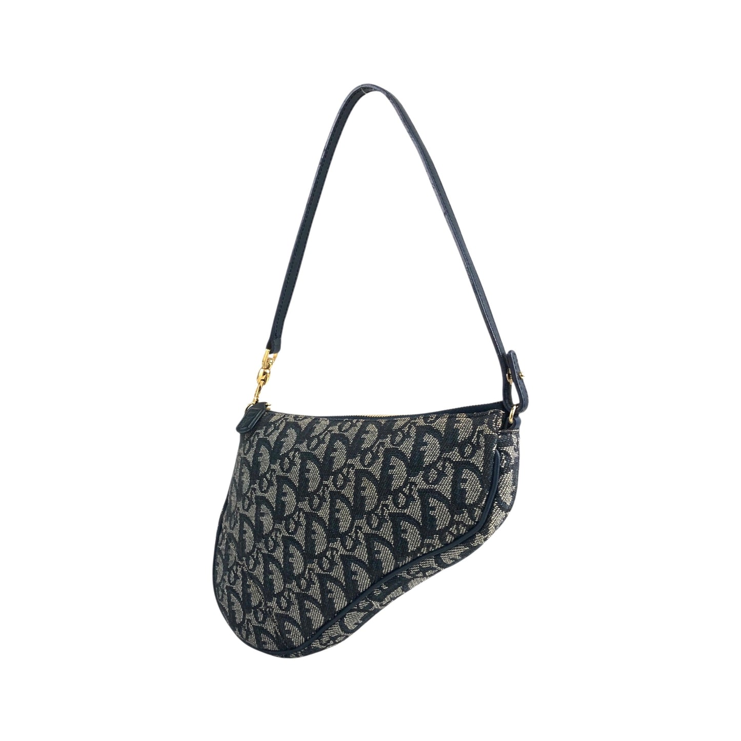 Christian Dior Trotter Shoulder bag Navy Vintage vtyw8k