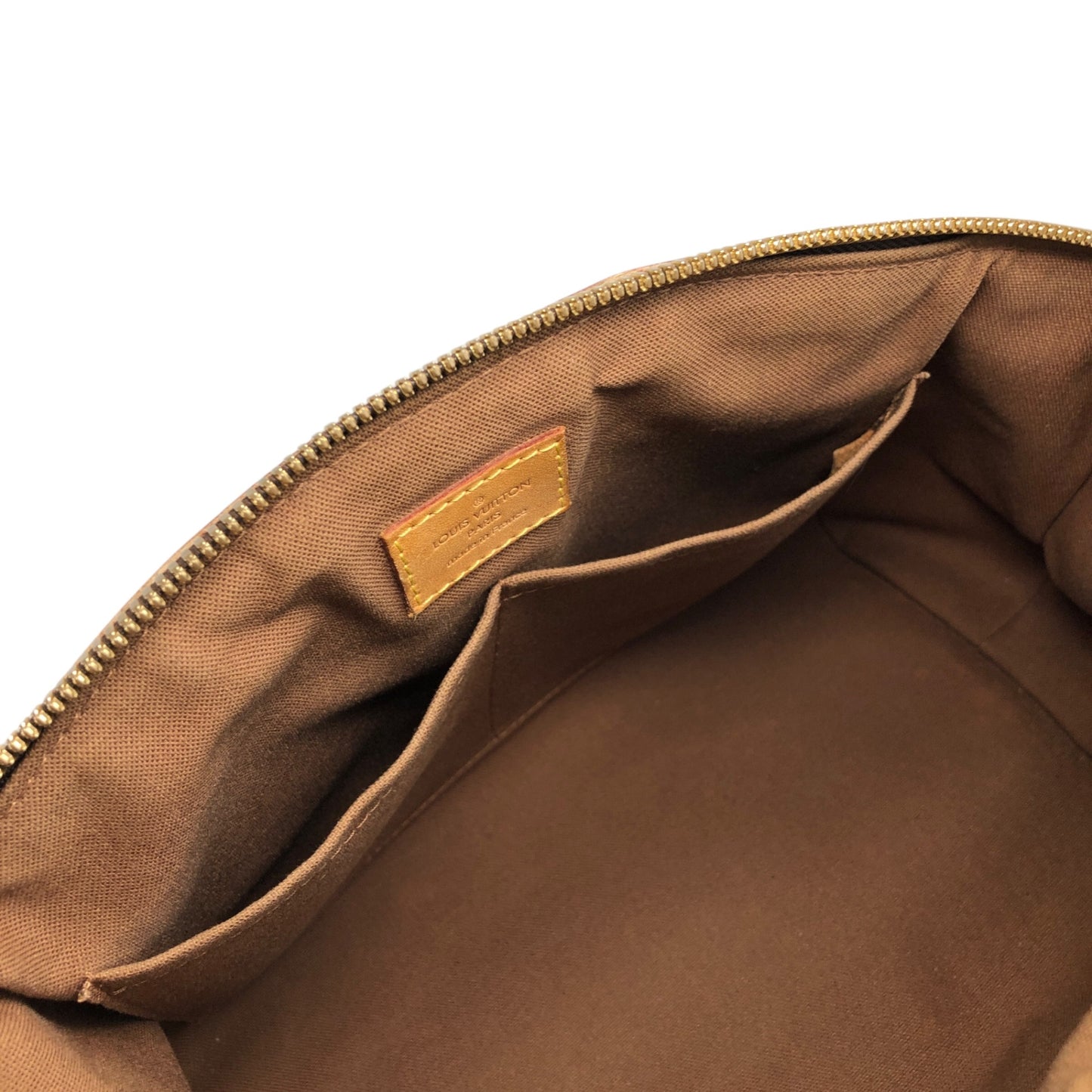 LOUIS VUITTON Monogram Handbag Brown Vintage v3t8ju