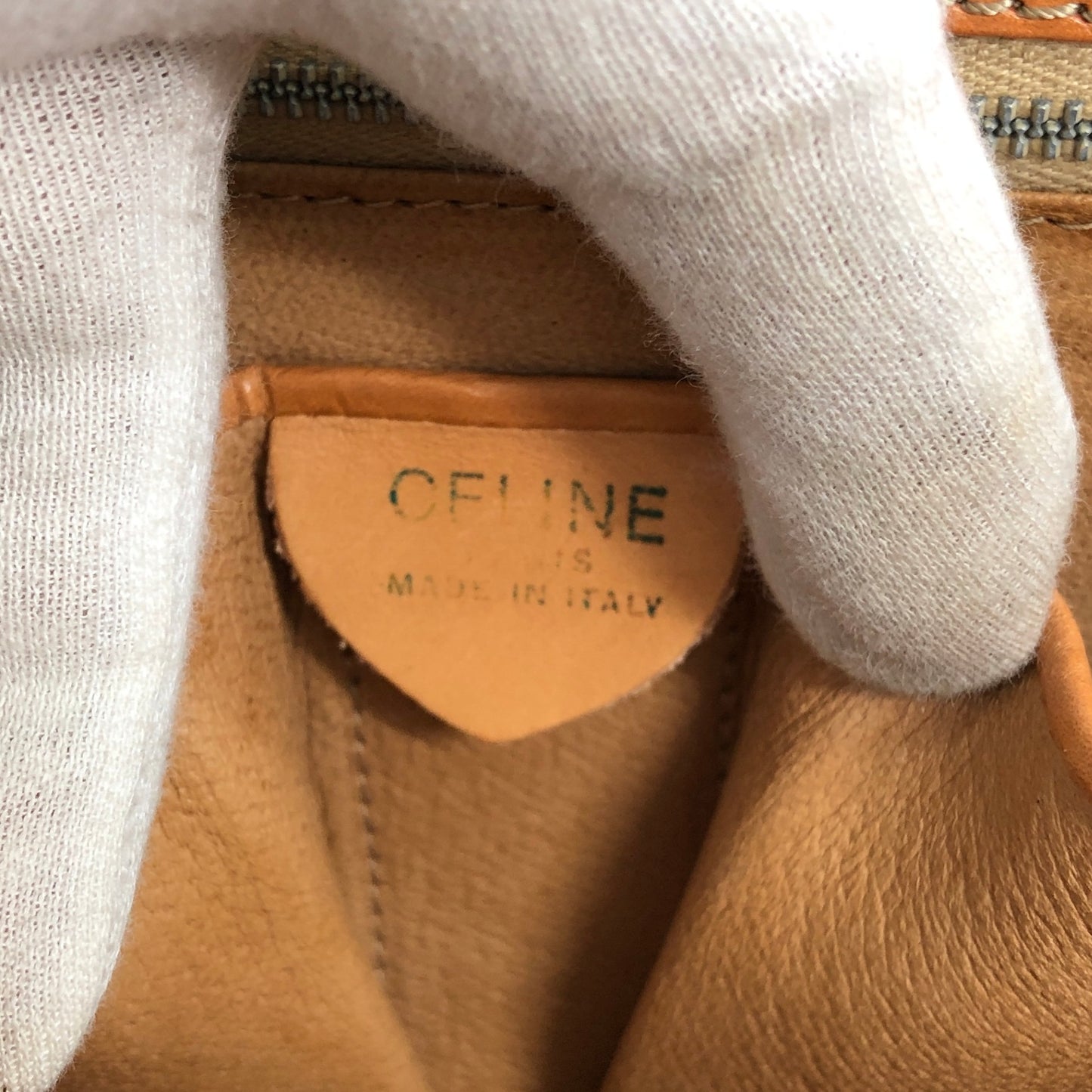 CELINE Macadam Starball Shoulder bag Brown Vintage nkgcwh