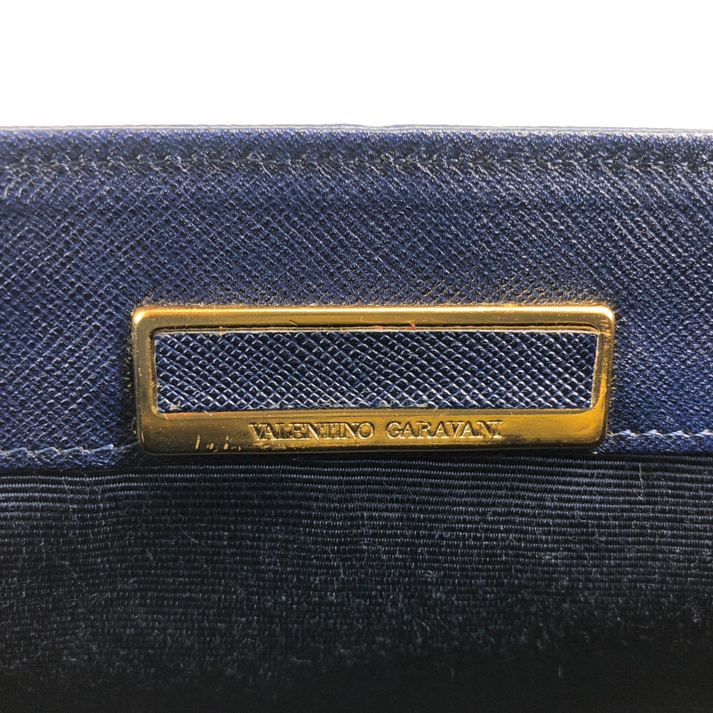 VALENTINO GARAVANI Top Handle Handbag Blue Vintage d5kjkj
