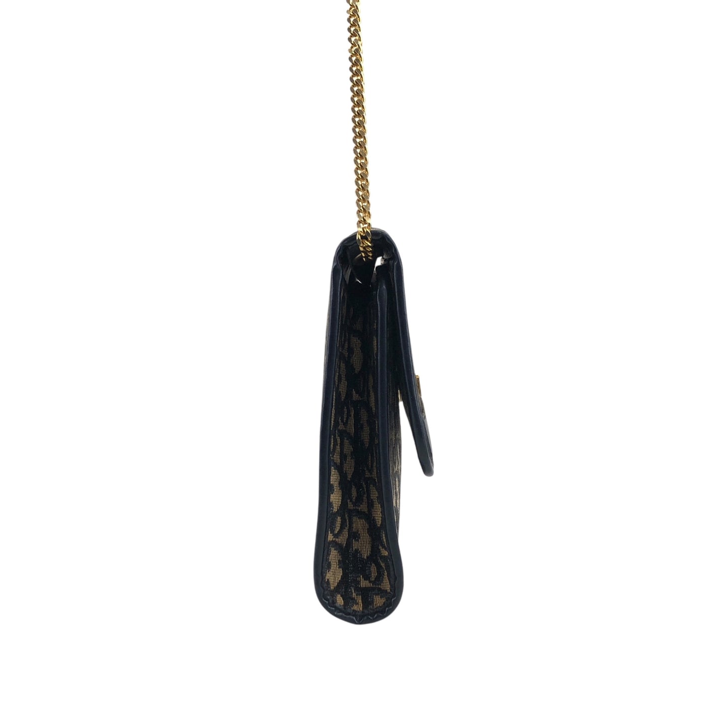 Christian Dior Trotter Chain Shoulder bag Navy Vintage xsjebd