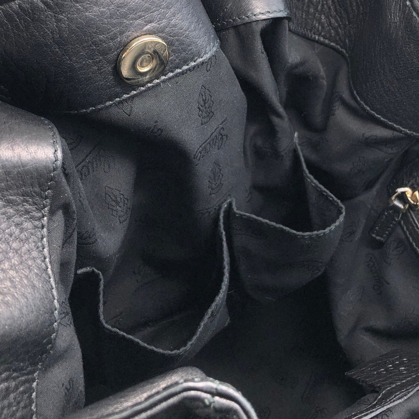 GUCCI Horse Bit Handbag Black 269943 Vintage wj5bxw