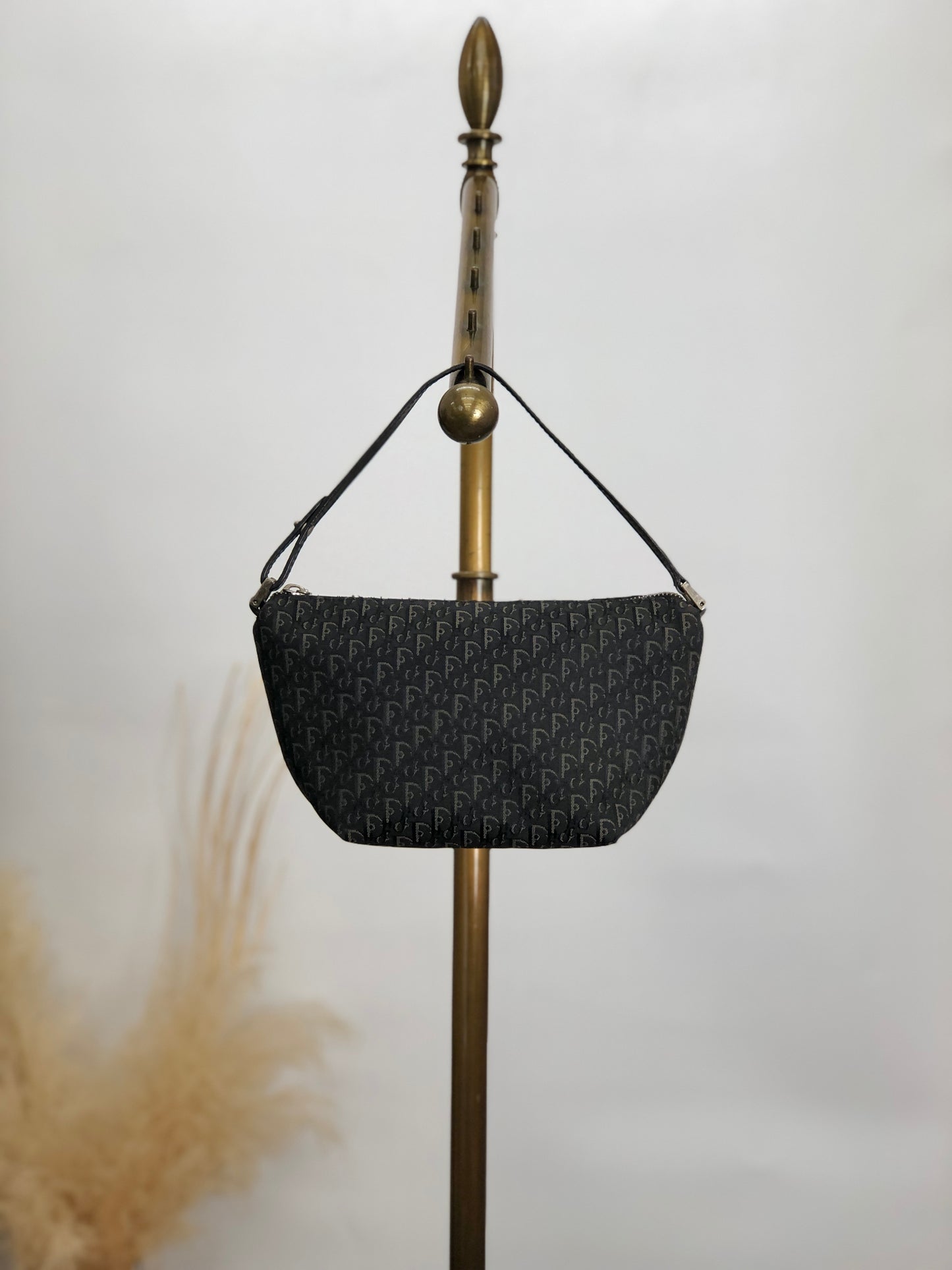 Christian Dior Trotter 小號手提包 Hobobag 黑色復古 6pu3jv