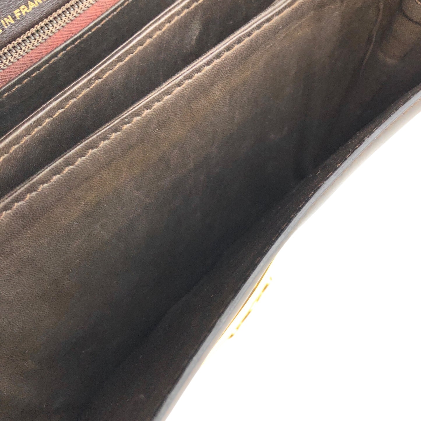 CELINE Triomphe Shoulder bag Brown Vintage xeaff4