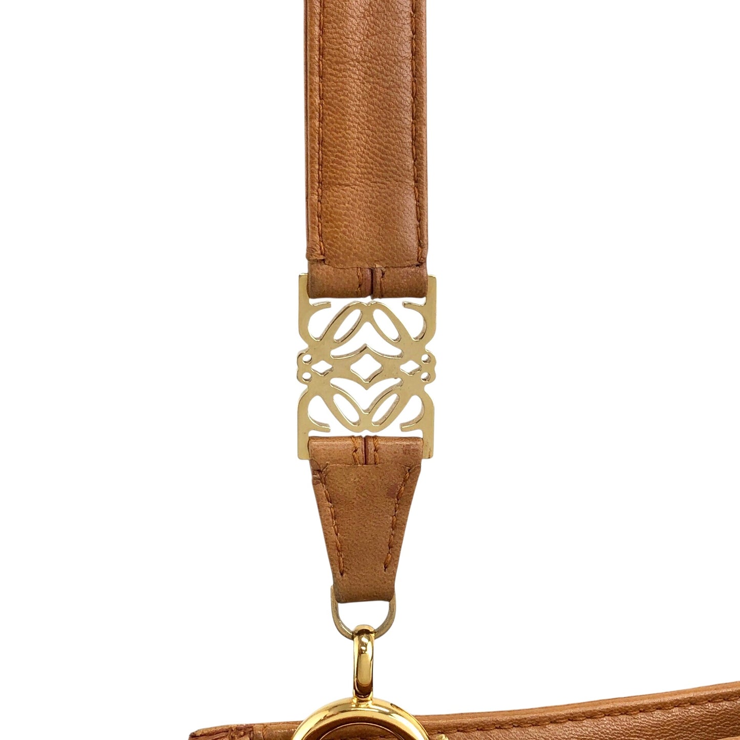 LOEWE Anagram Motif Shoulder bag Camel Vintage hkfnkp