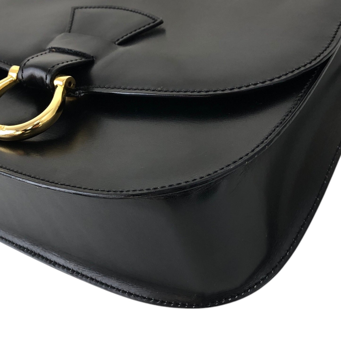 CELINE Horse Bit 肩背包 黑色 復古 zfwpa8