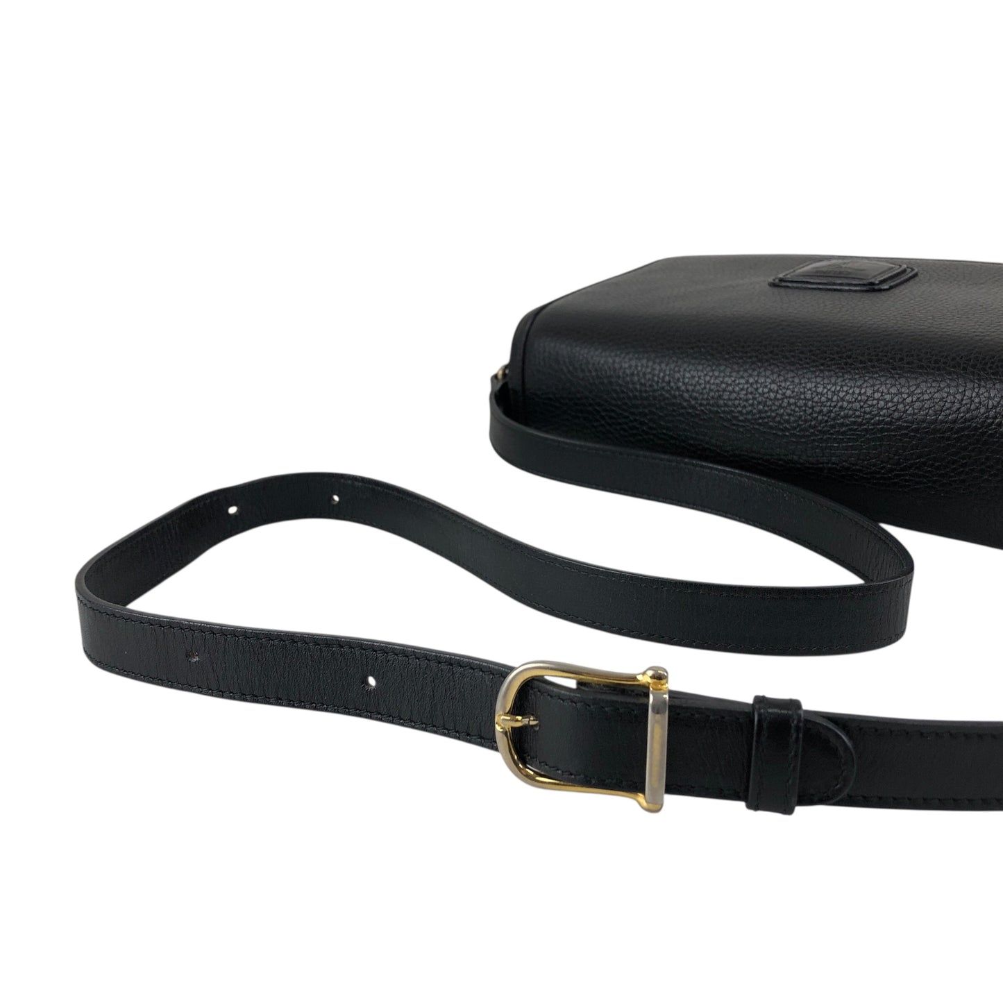 CELINE Blason Shoulder bag Black Vintage ted3ve