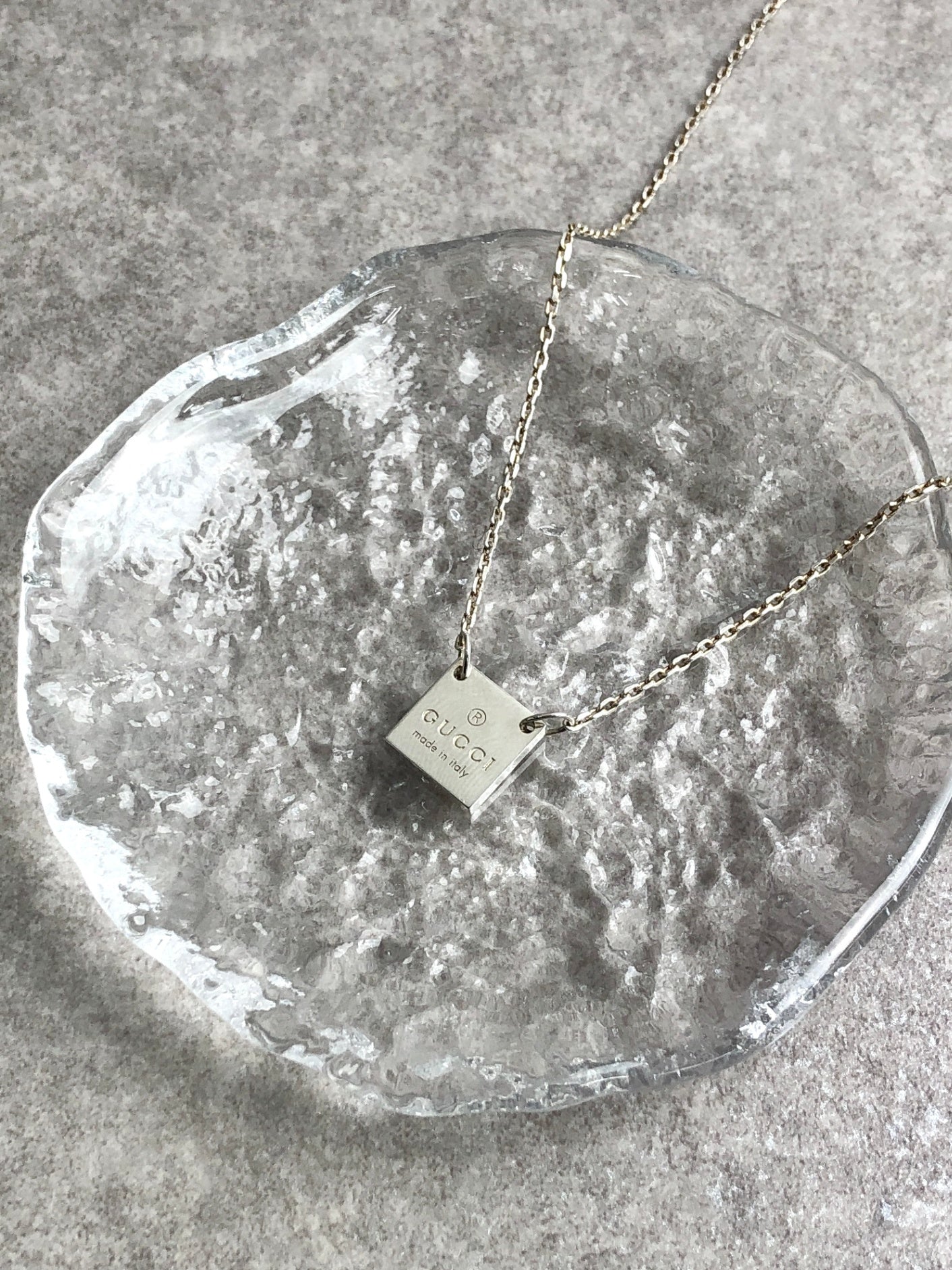 GUCCI 標誌項鍊 銀 SILVER925 復古 78tegk