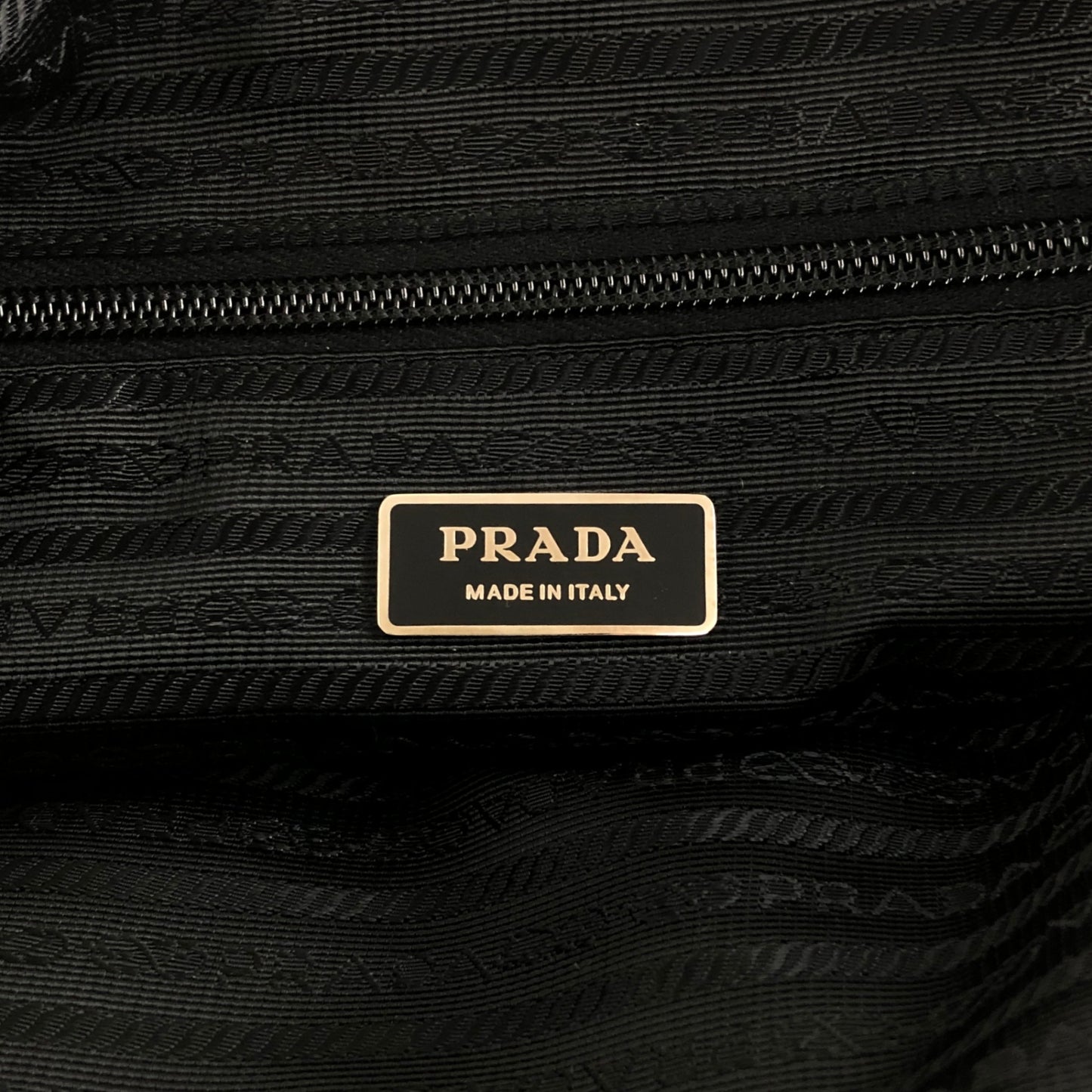 PRADA Triangle Logo Shoulder bag Black Vintage hyx77k
