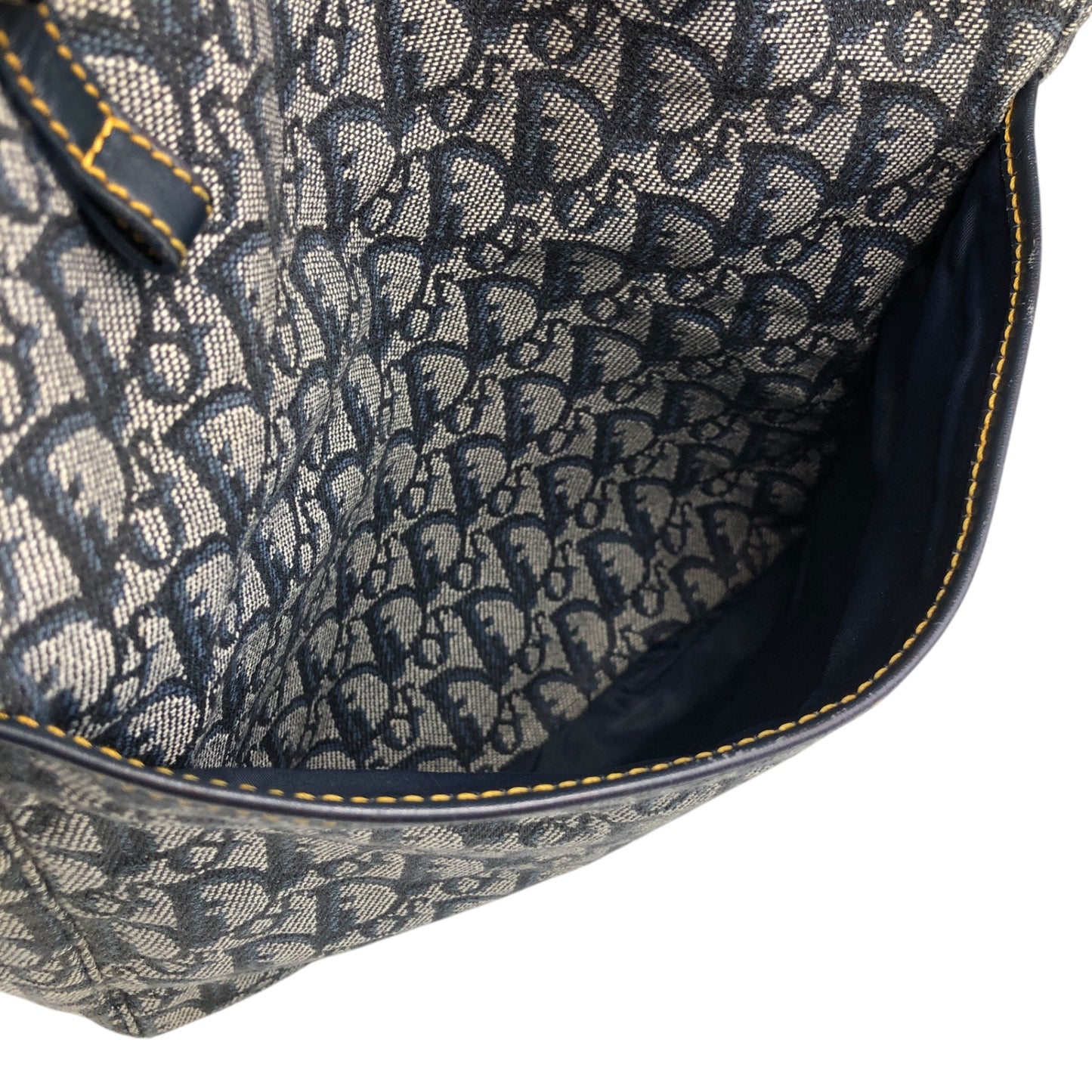 Christian Dior Trotter Totebag Navy Vintage mf286d