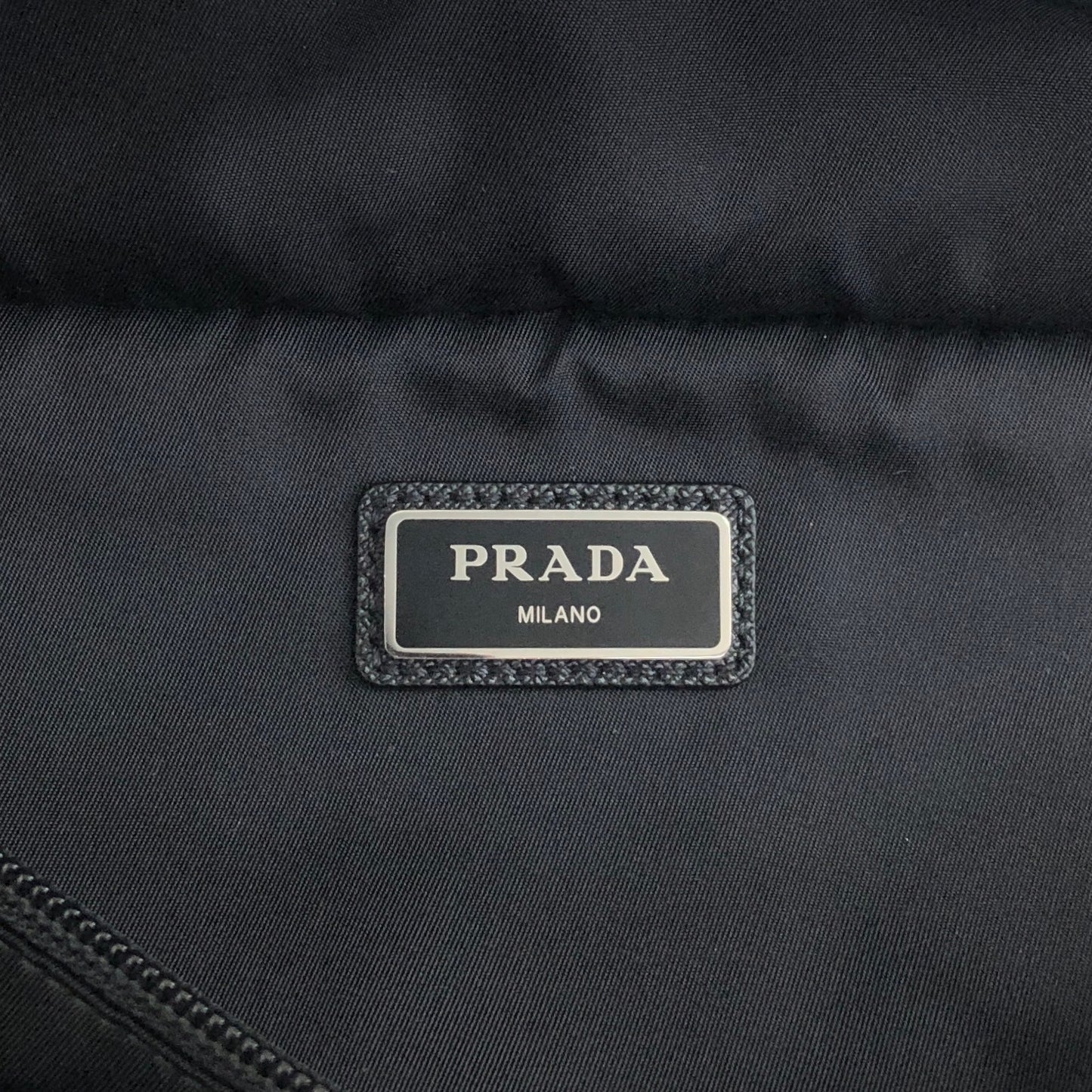 PRADA Triangle Logo Shoulder bag Sling bag Black Vintage dmm36r