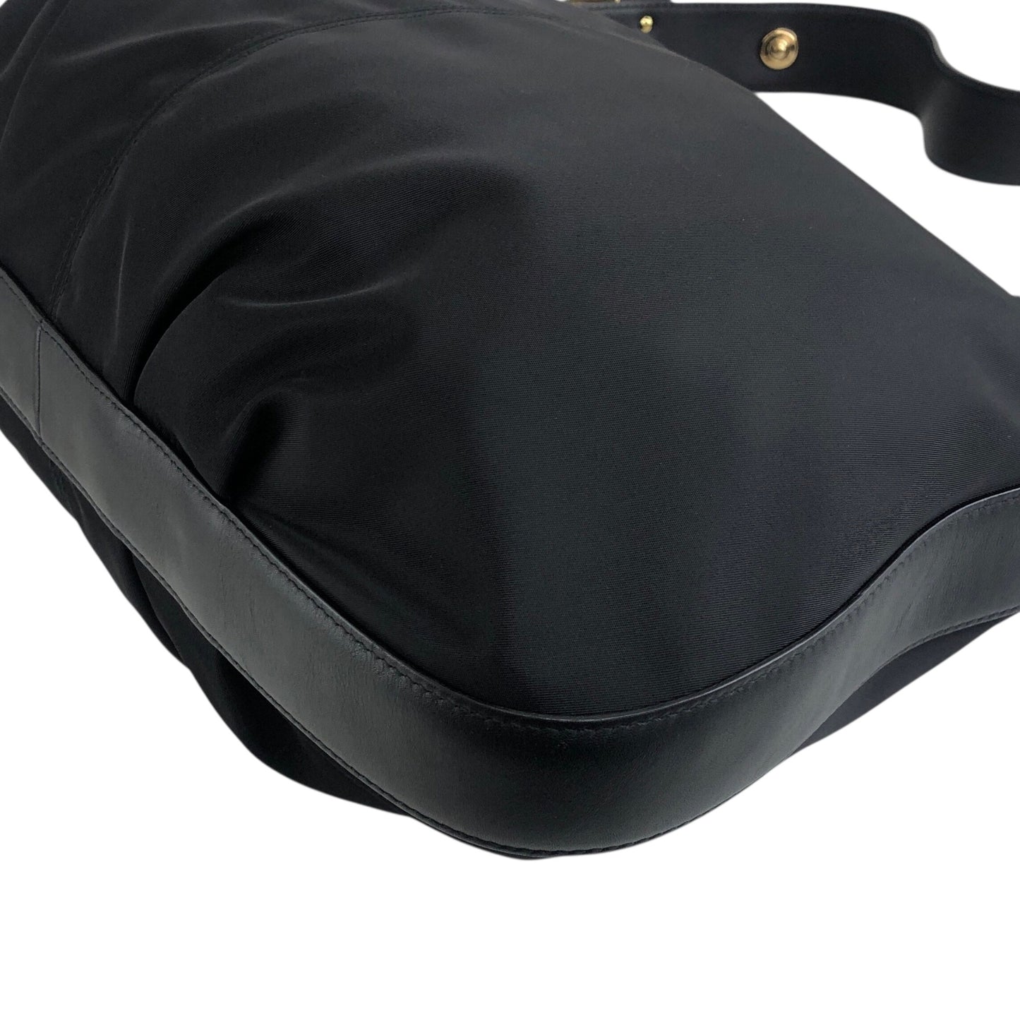 Salvatore Ferragamo Vala Ribbon Shoulder bag Hobobag Black Vintage j5vaua