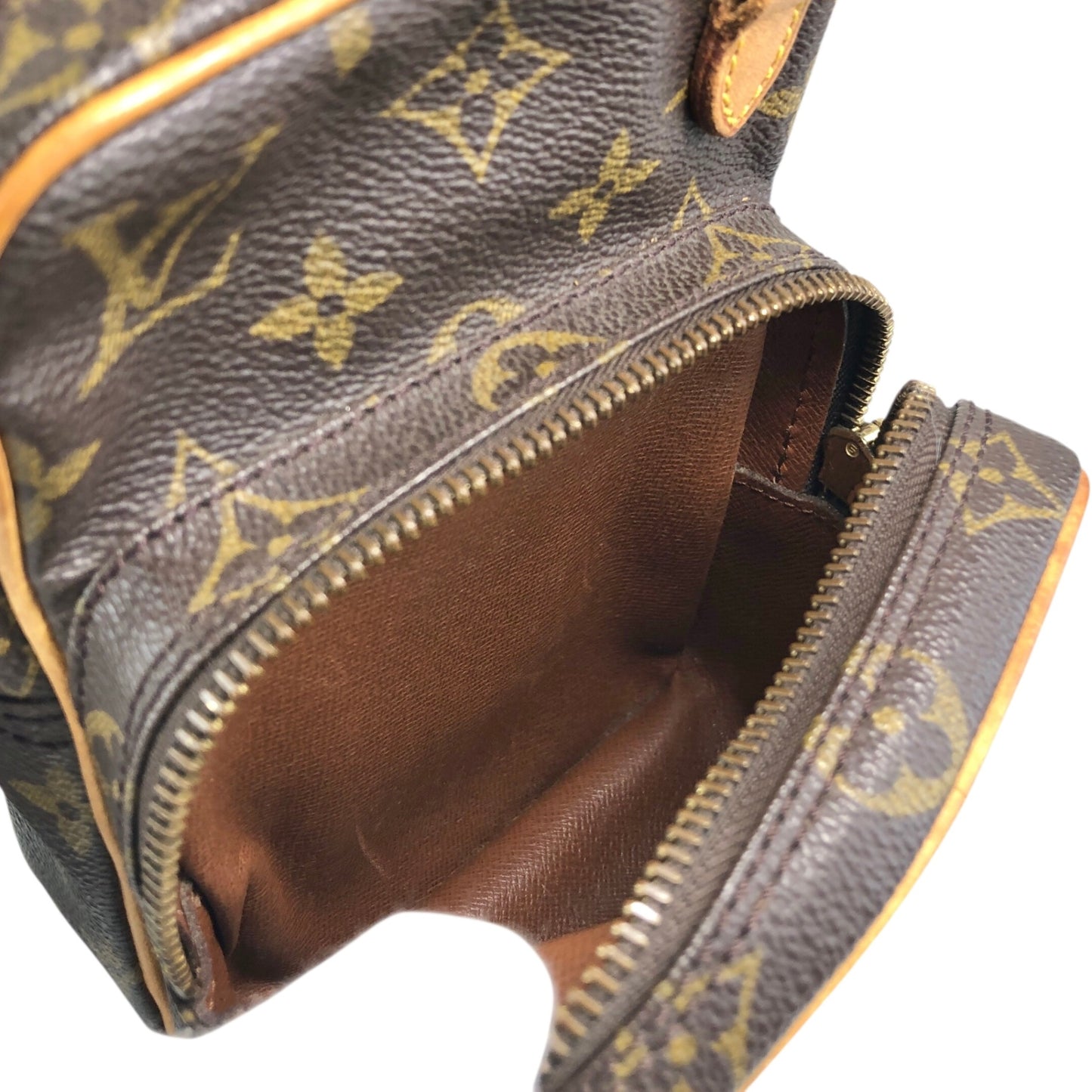 LOUIS VUITTON Monogram Shoulder bag Brown Vintage py7ktt