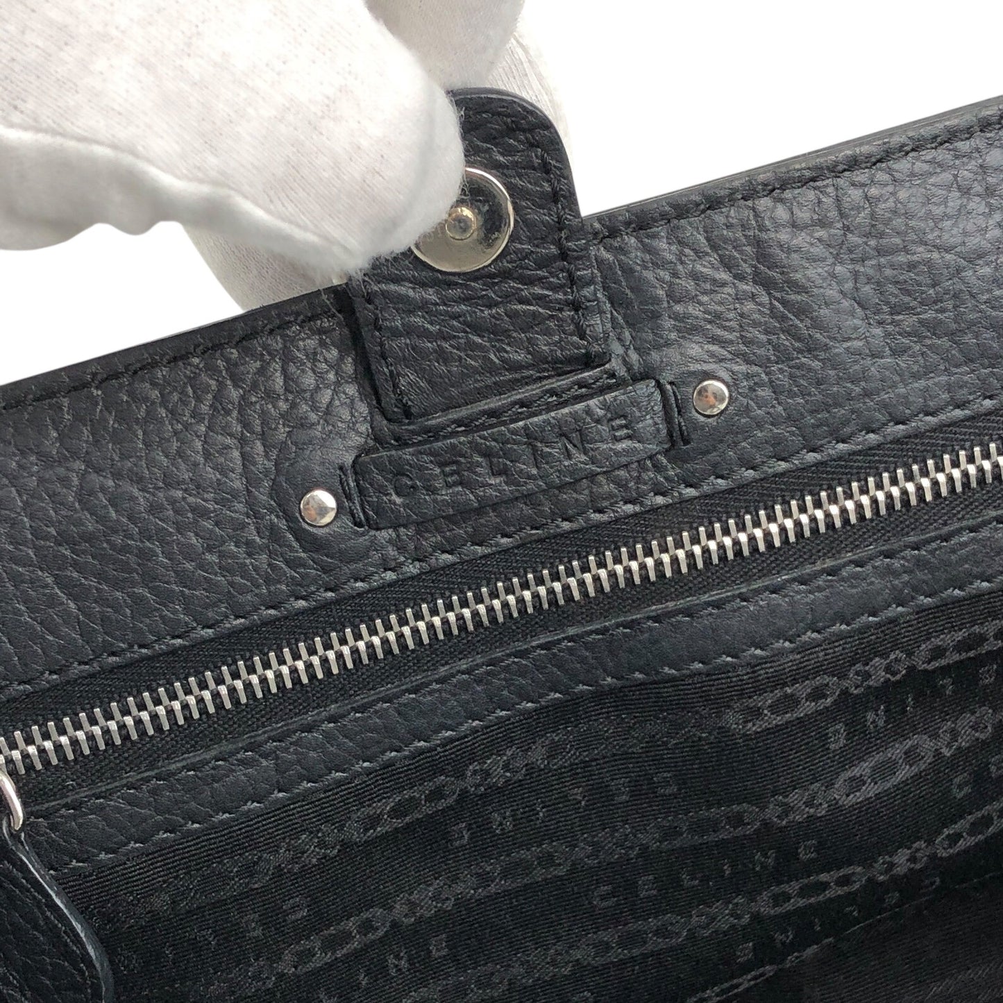 CELINE Blason Totebag Black Vintage si5ave