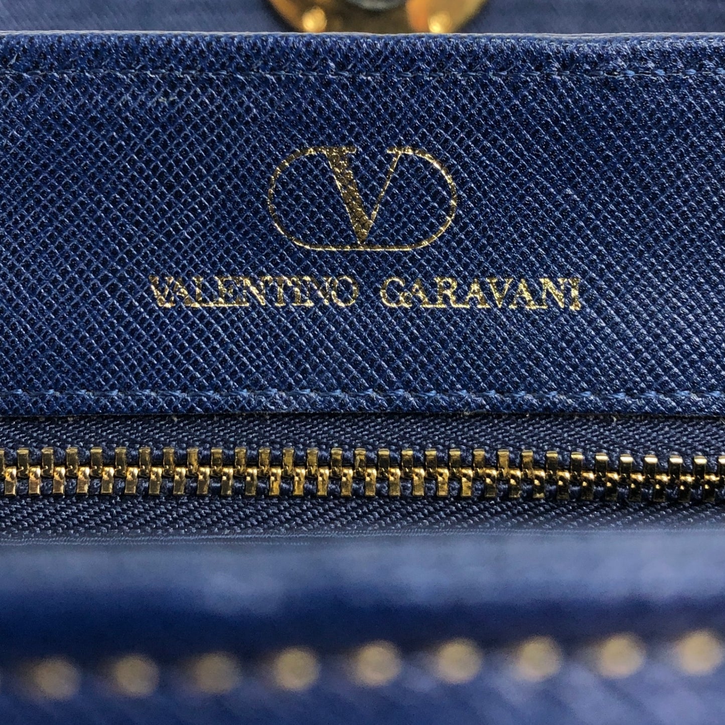 VALENTINO GARAVANI Top Handle Handbag Blue Vintage d5kjkj
