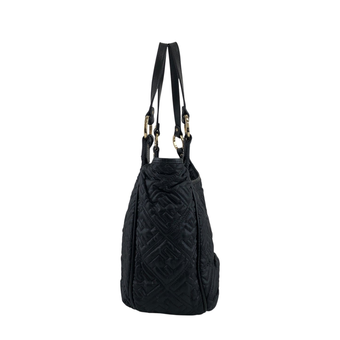 FENDI Logo Totebag Black Vintage nrjvhv