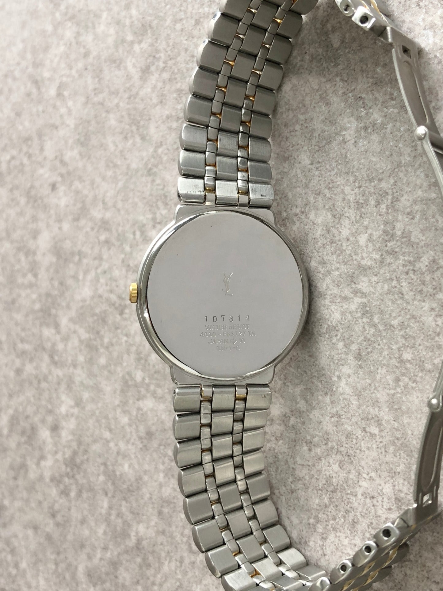 Yves Saint Laurent Watch Silver×Gold 107814 Vintage jzg86r