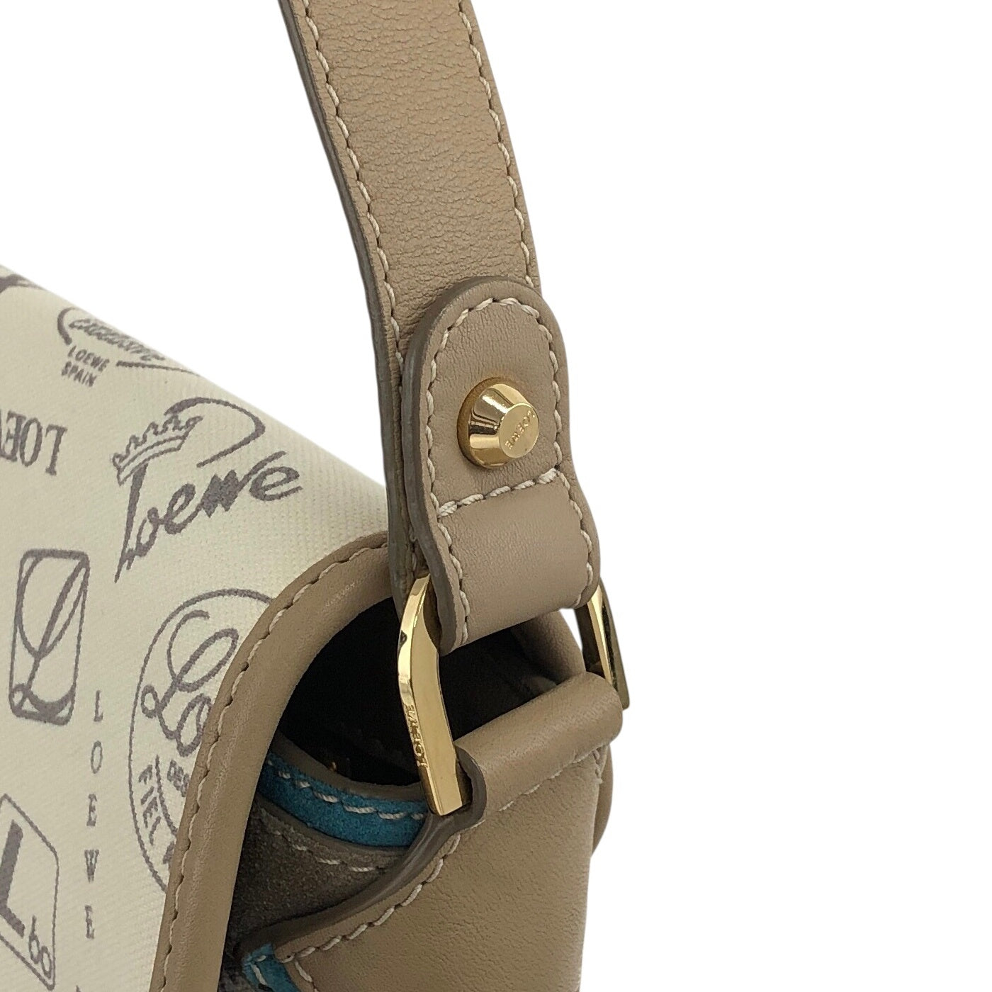 LOEWE Shoulder bag Beige Vintage k67gra