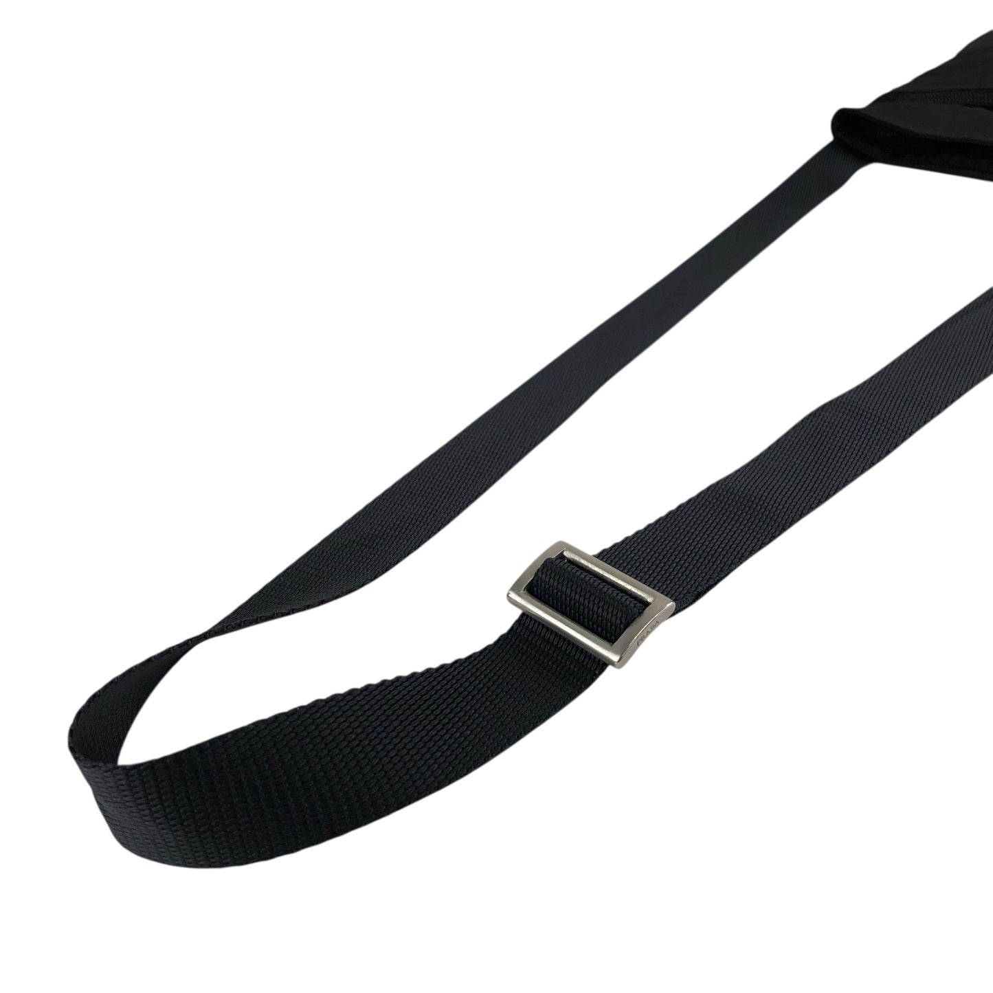 PRADA Tessuto Triangle Logo Shoulder bag Black Vintage upcrup