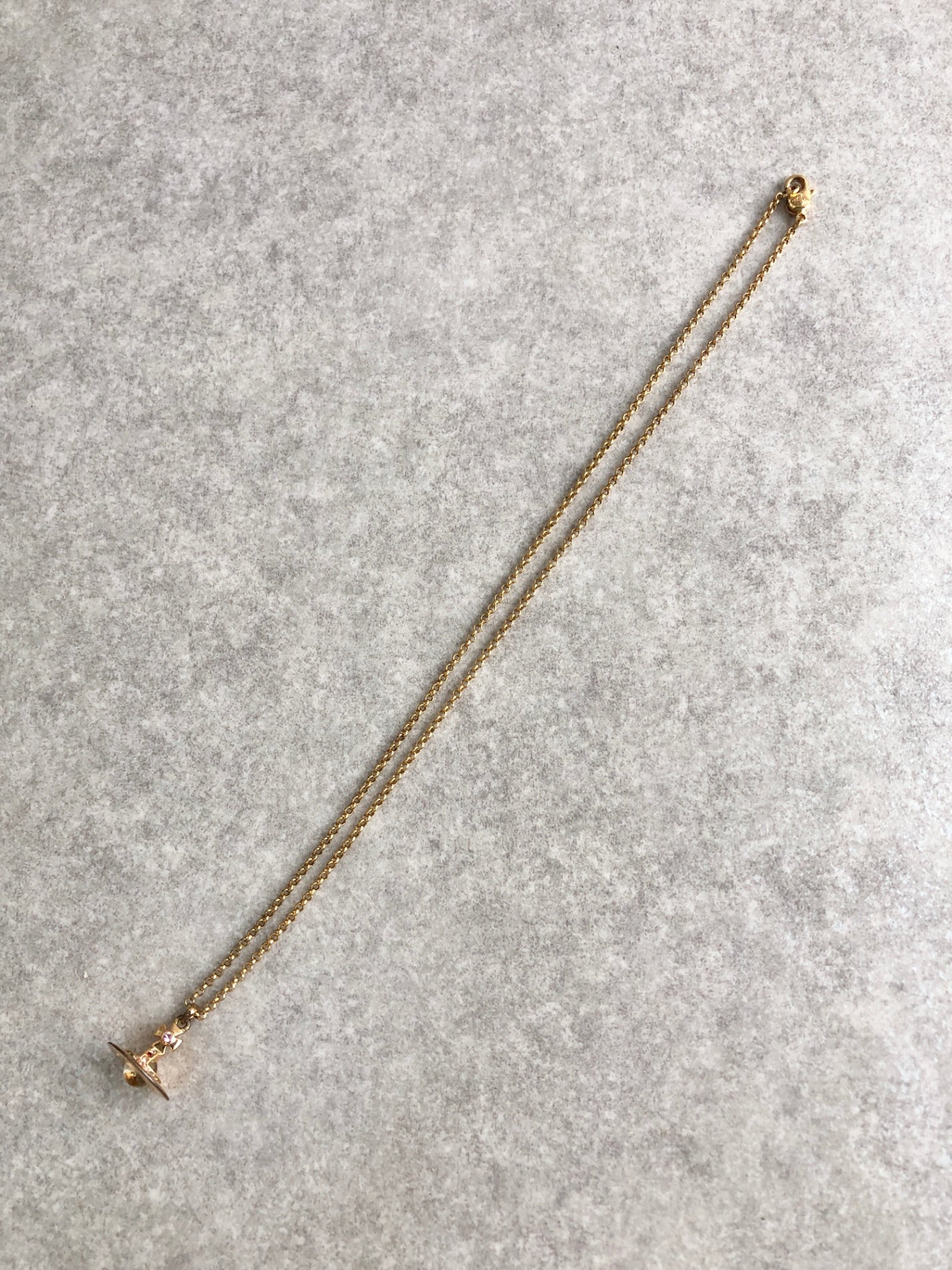 Vivienne Westwood Necklace Gold Vintage drj2s4