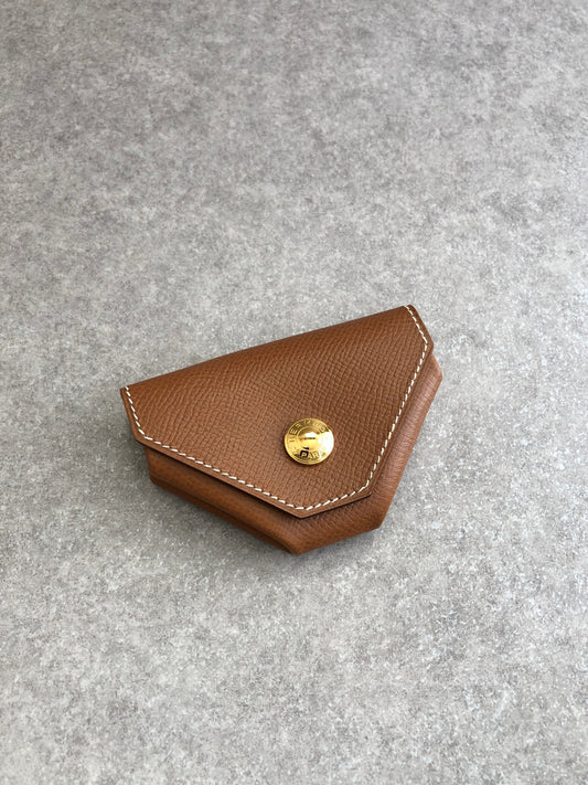 HERMES Coin Purse Brown Vintage ujtgvd